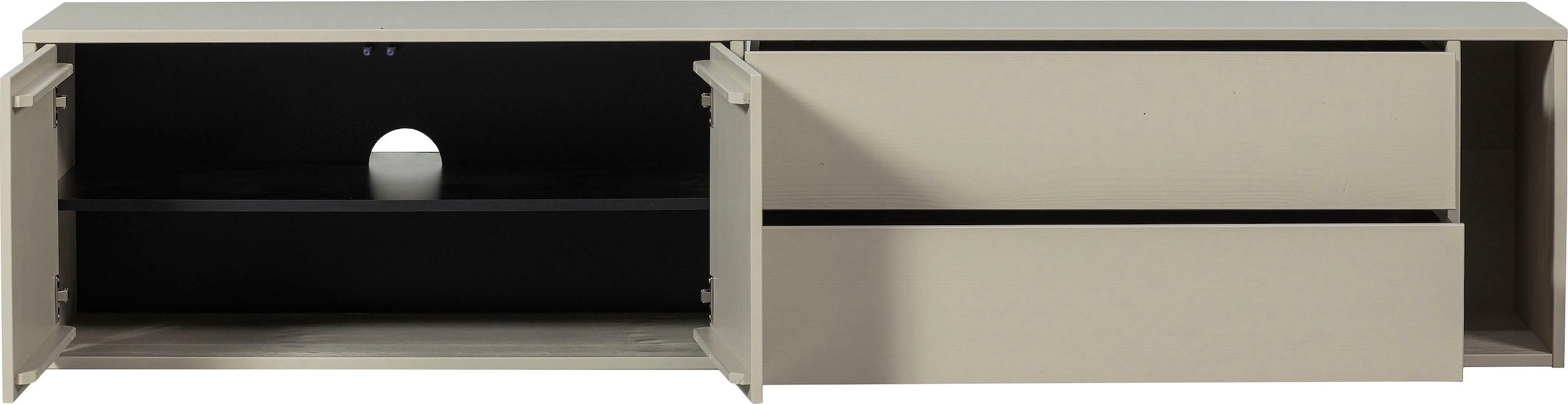 WOOOD Lowboard »Settle TV-Kommode«, mit zwei Schubladen, H 45 cm x B 200 cm