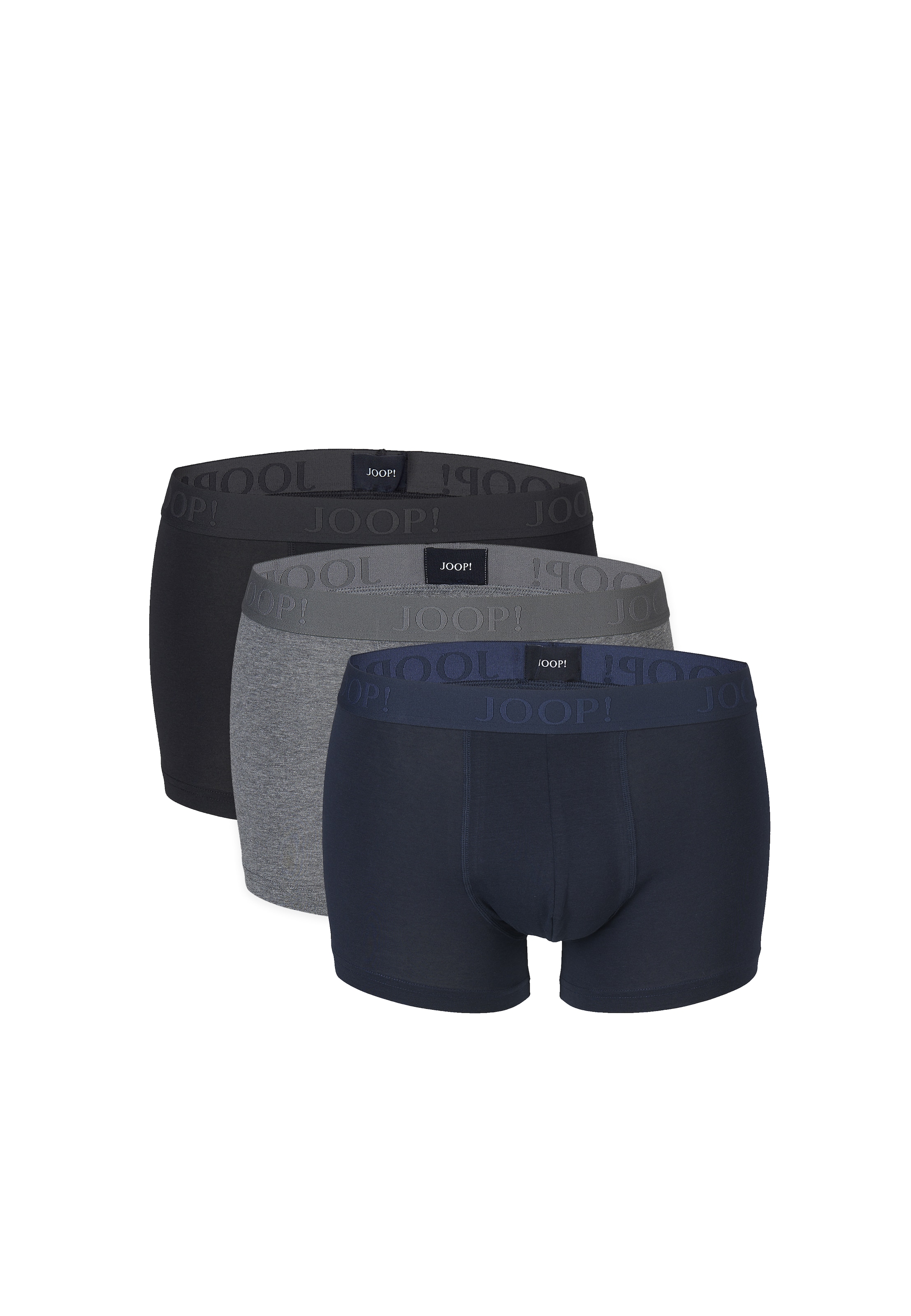 JOOP! Boxer »Everyday« 3er Pack, Cotton-Stretch, hüftiger Sitz, elastisch, Logo-Bund