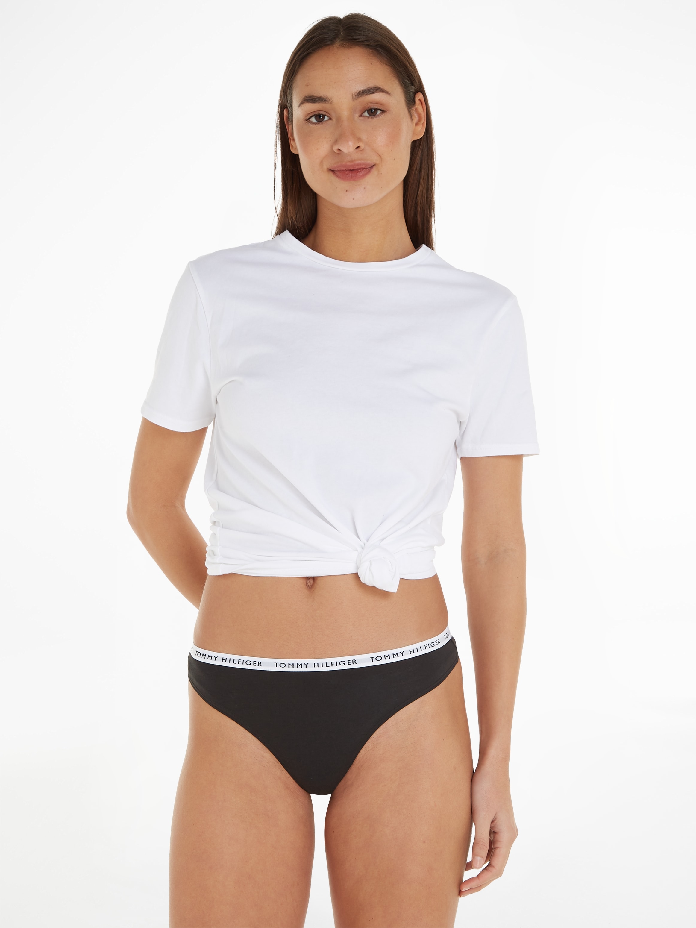 Tommy Hilfiger Underwear String, (3 St.), mit schmalem Logobündchen