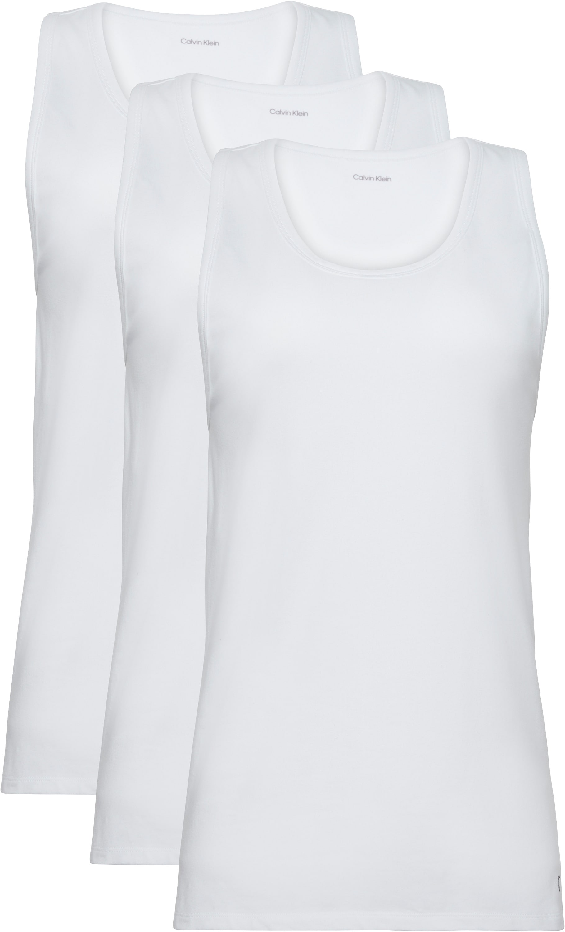 Calvin Klein Underwear T-Shirt »TANK 3PK« Packung, 3er-Pack, 3 Stk. mit Logo am Saum