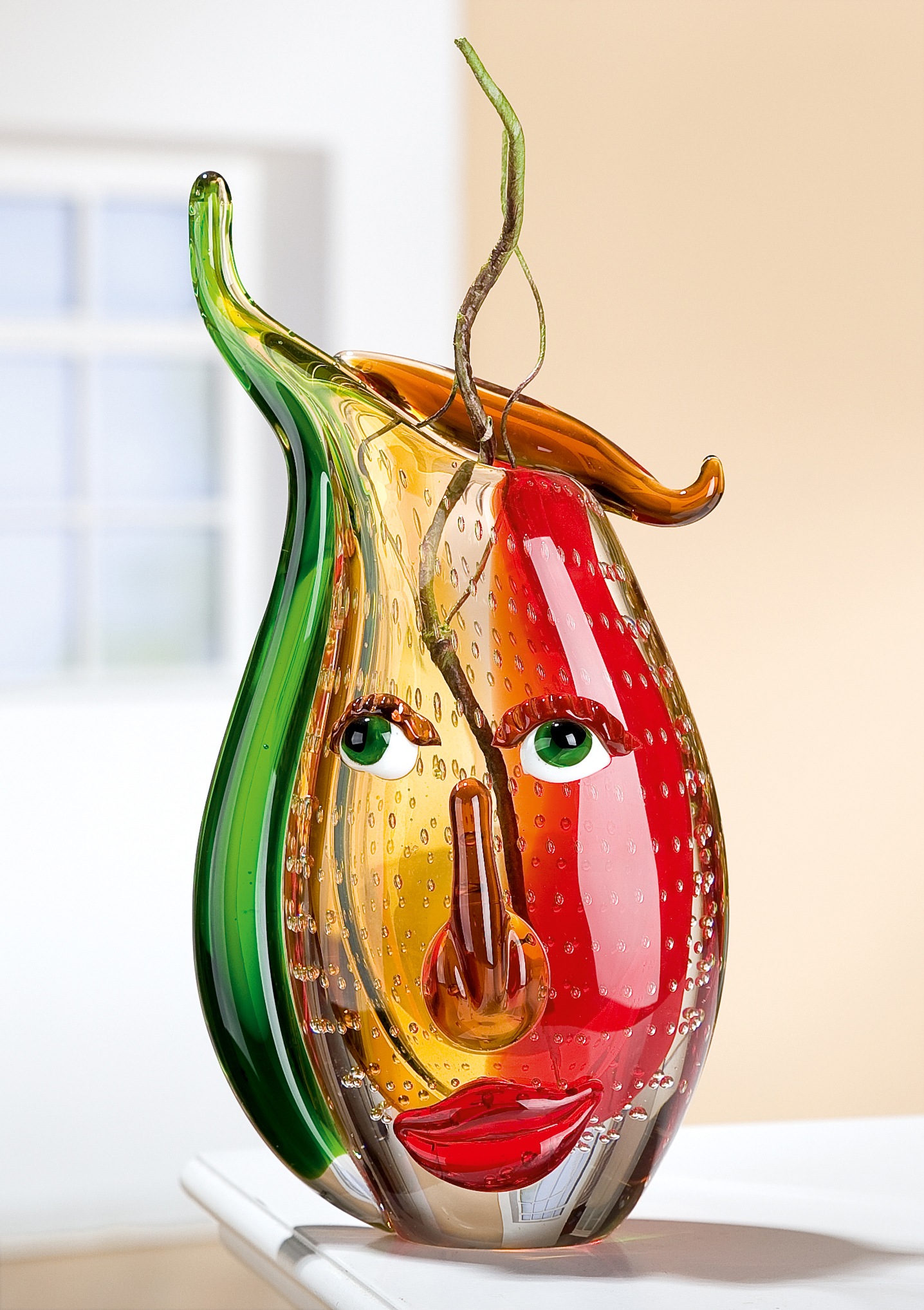 GILDE GLAS art Tischvase »Musetto«, (1 St.), aus Glas