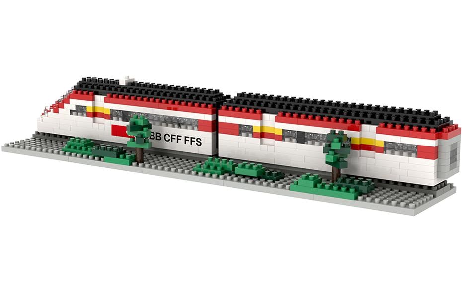 Brixies Spielbausteine »BRIXIES Bausteinmodell SBB Zug«, (413 St.)