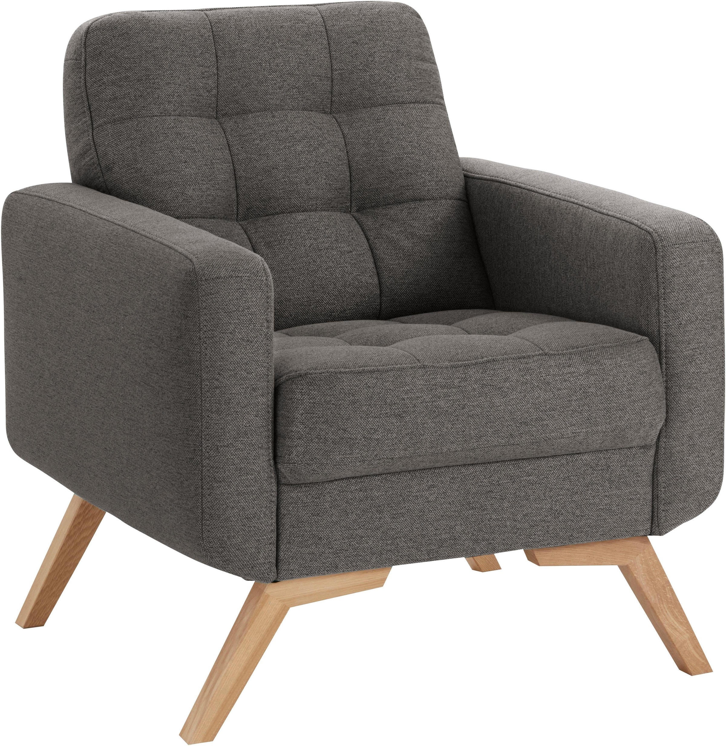 exxpo - sofa fashion Sessel »Fiord, Loungesessel«, aktuelles Design, tolle Detailverarbeitung im Sitz und Rücken