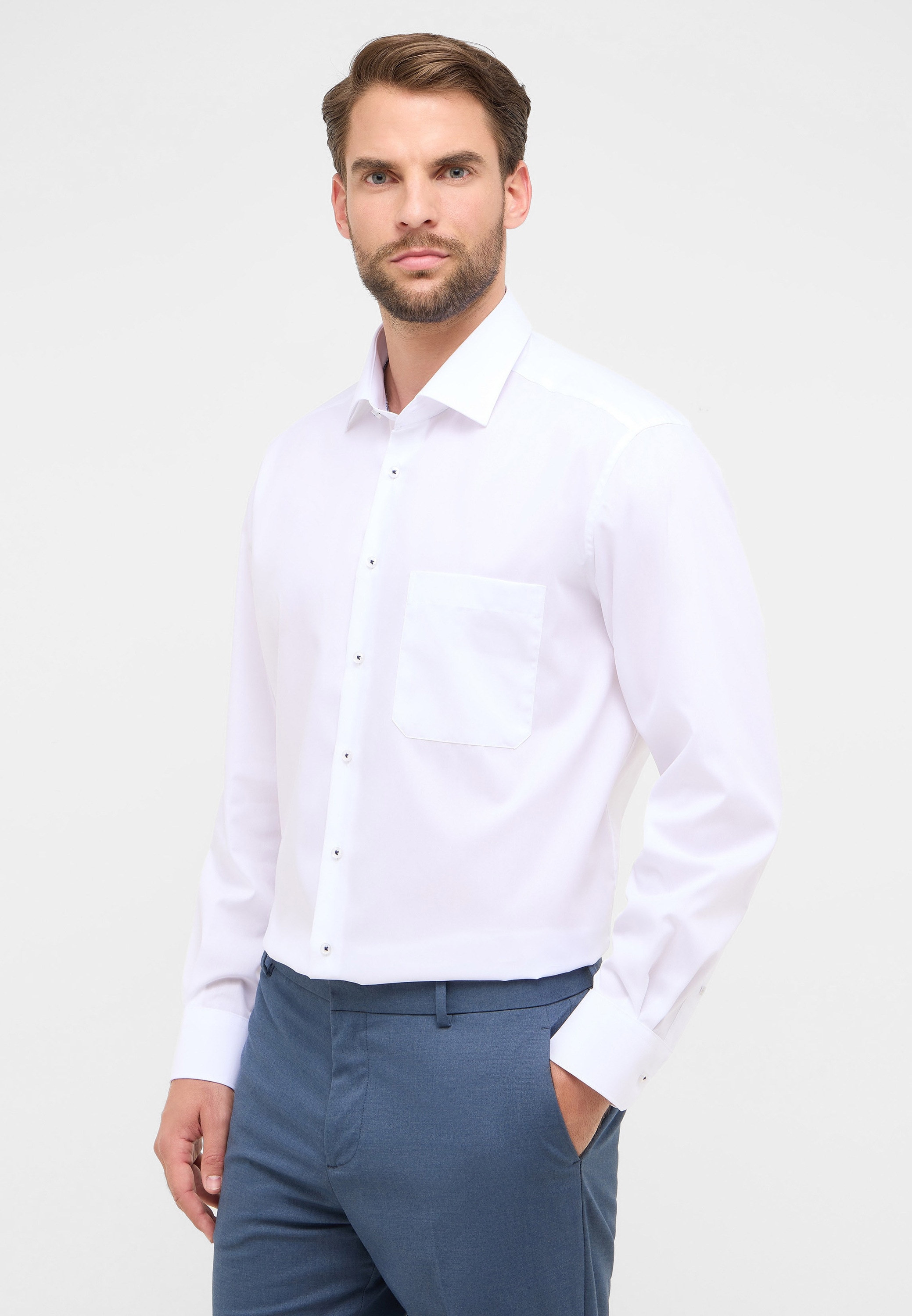 Eterna Langarmhemd »COMFORT FIT« NON IRON (bügelfrei)
