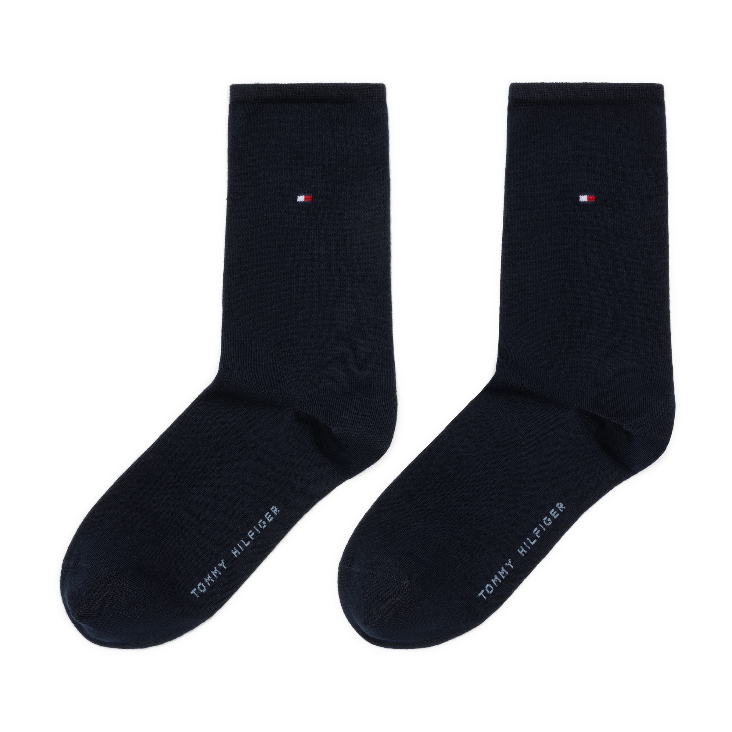 Tommy Hilfiger Socken »TH WOMEN SOCK CASUAL 2P«, (2 Paar, 2 Paar), mit flacher Zehennaht