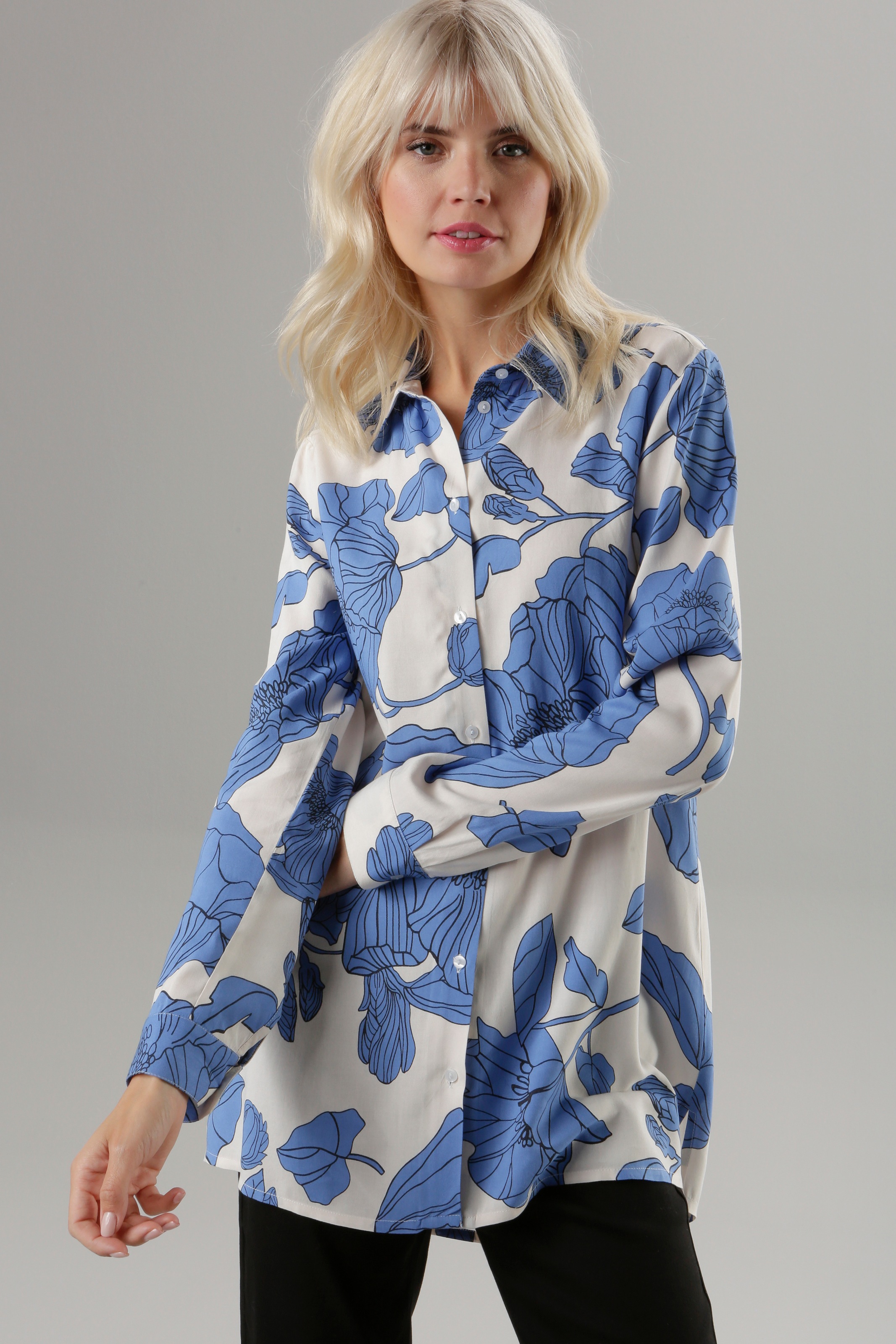 Aniston SELECTED Hemdbluse, hinten länger als vorne online kaufen |  Jelmoli-Versand