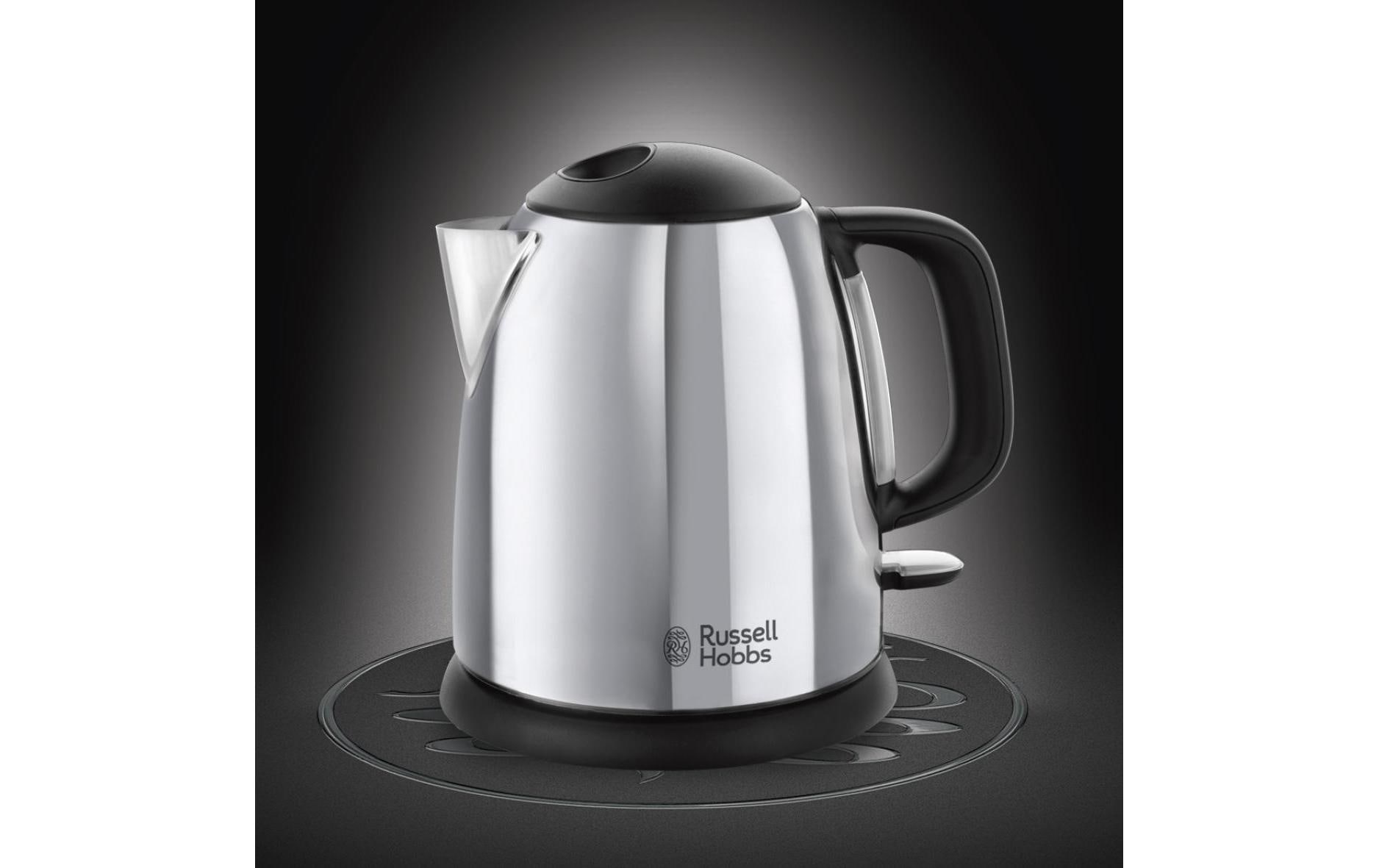 Russell Hobbs Bouilloire 24993-70 Colours Plus 1 l, Gris/Noir