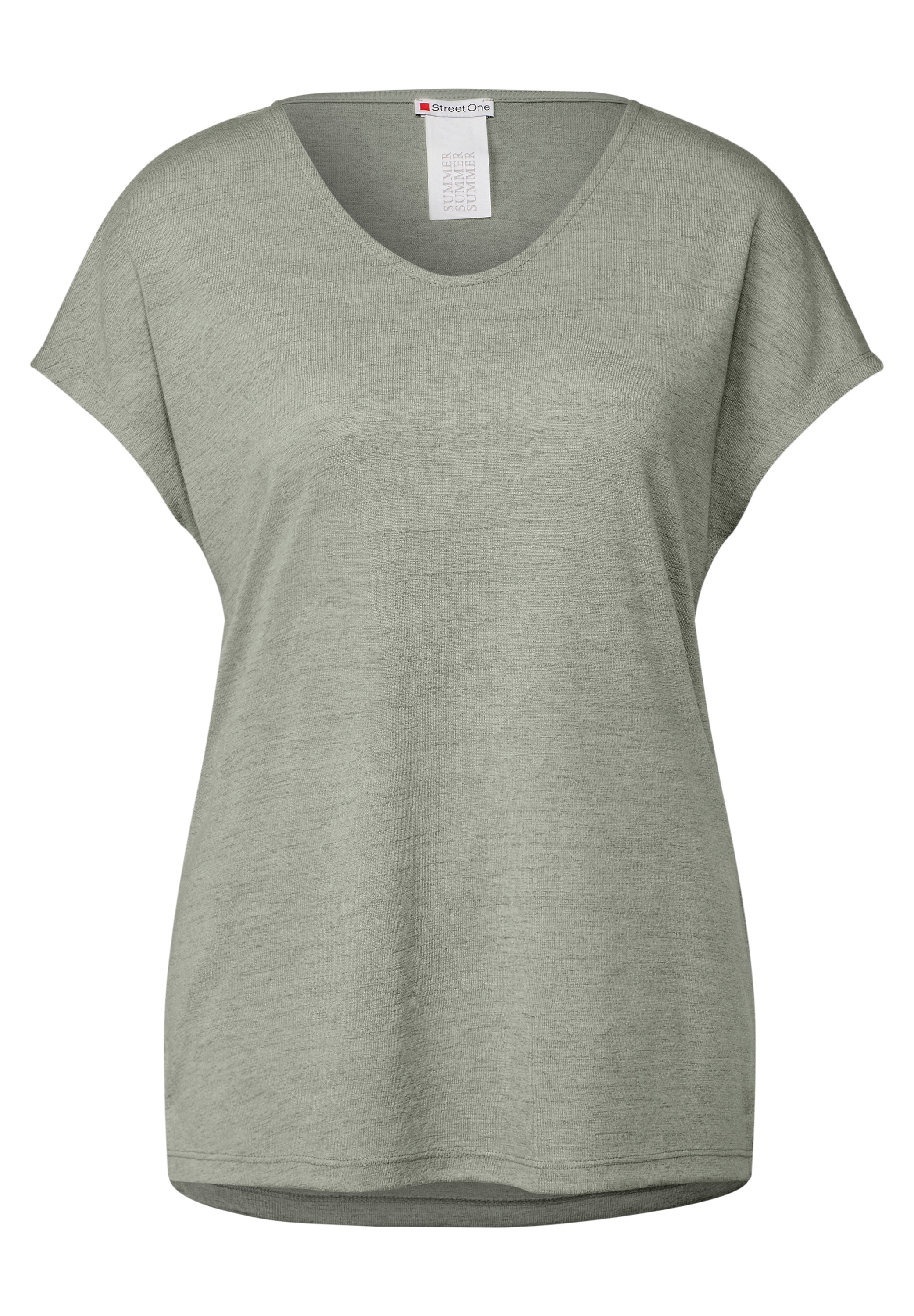 STREET ONE Shirttop, mit seitlichen Schlitzen