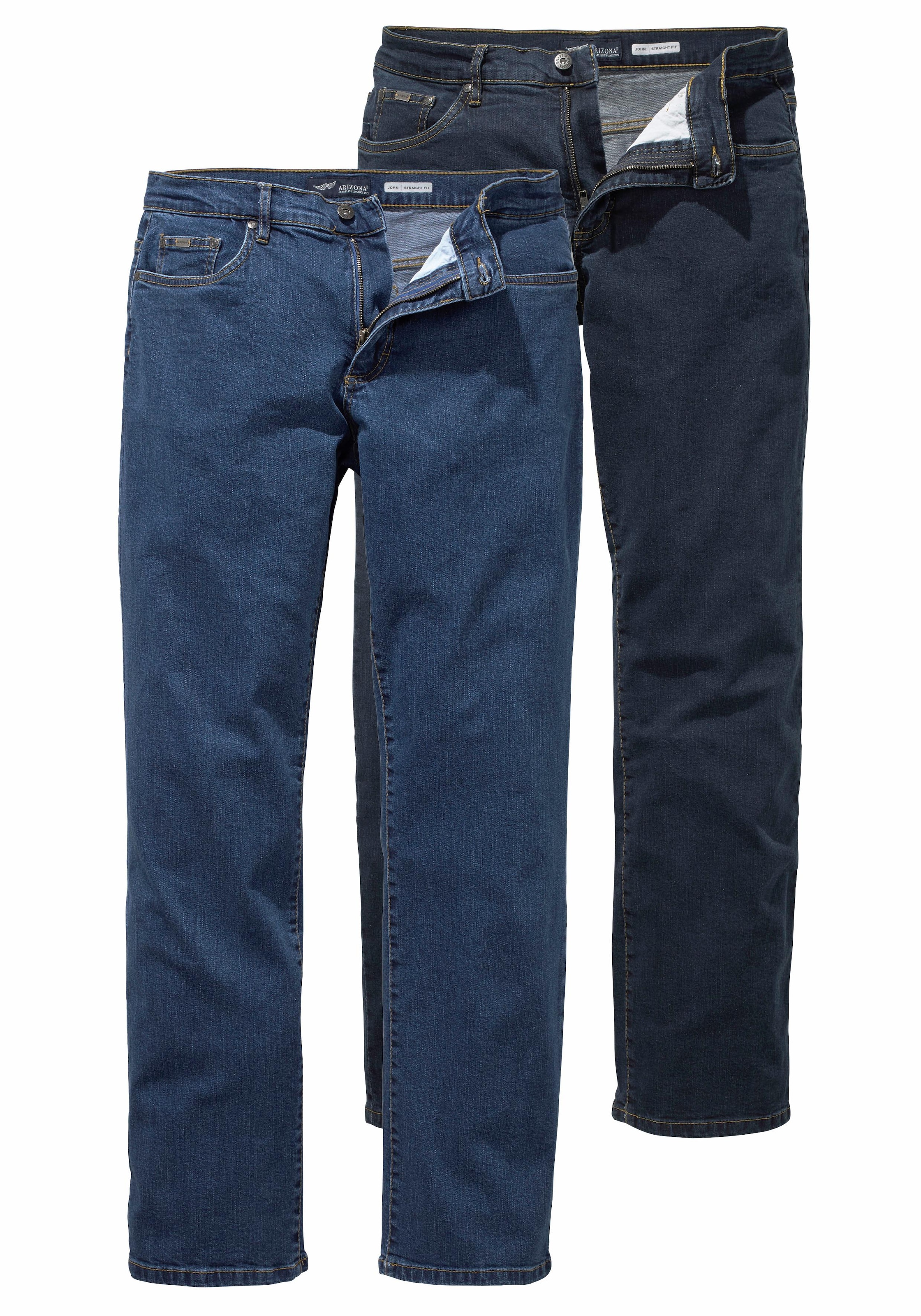 Stretch-Jeans »John«, (Packung, 2 tlg.), Straight Fit online shoppen Jelmoli-Versand