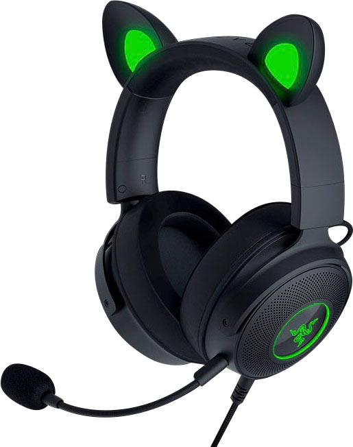 RAZER Gaming-Headset »Kraken Kitty V2 Pro« Mikrofon abnehmbar   Rauschunterdrückung   Stummschaltung
