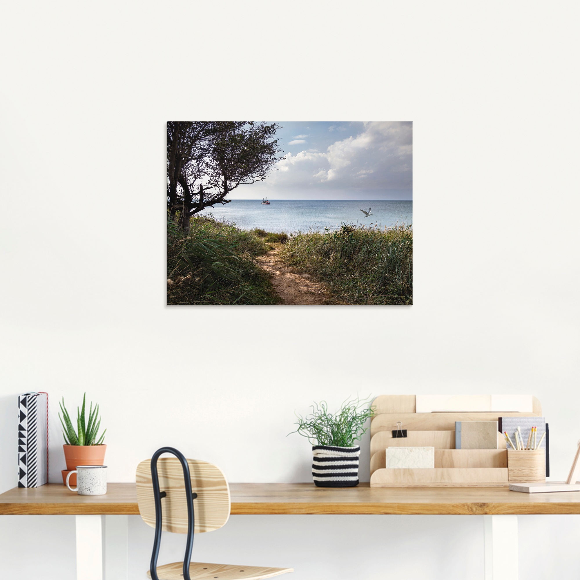 Artland Glasbild »Wege zum Meer....«, Gewässer, (1 St.), in verschiedenen Grössen