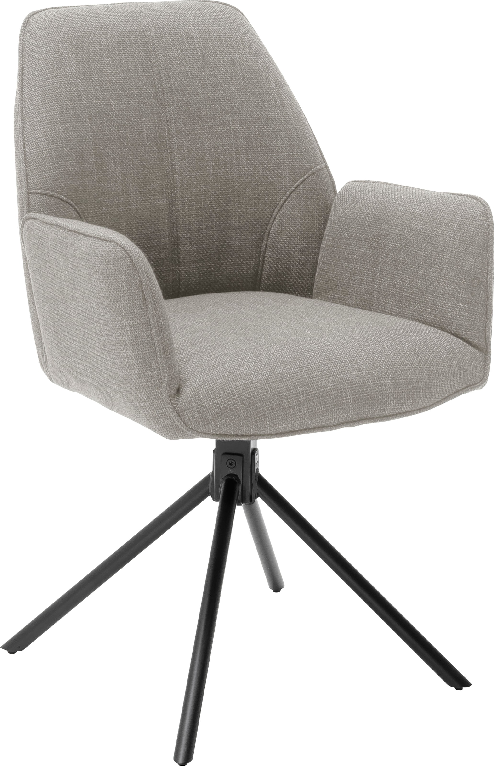 MCA furniture 4-Fussstuhl »Pemba«, (Set), 2 St., 2er-Set, 180°drehabr mit Nivellierung, Stuhl belastbar bis 120 kg