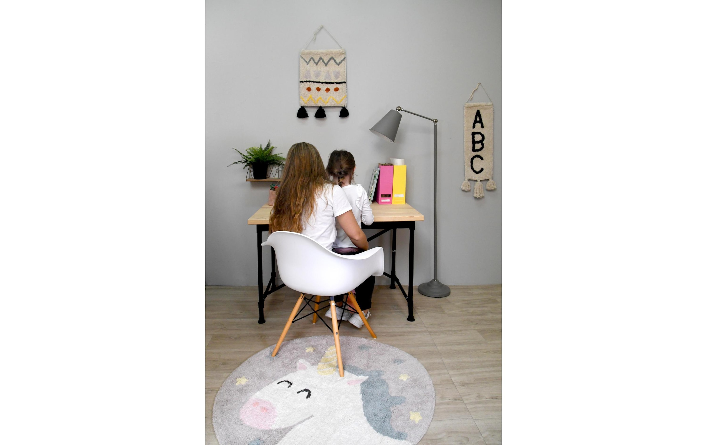 Kinderteppich »Lorena Canals Believe in Yourself Einhorn Ø 100 cm«