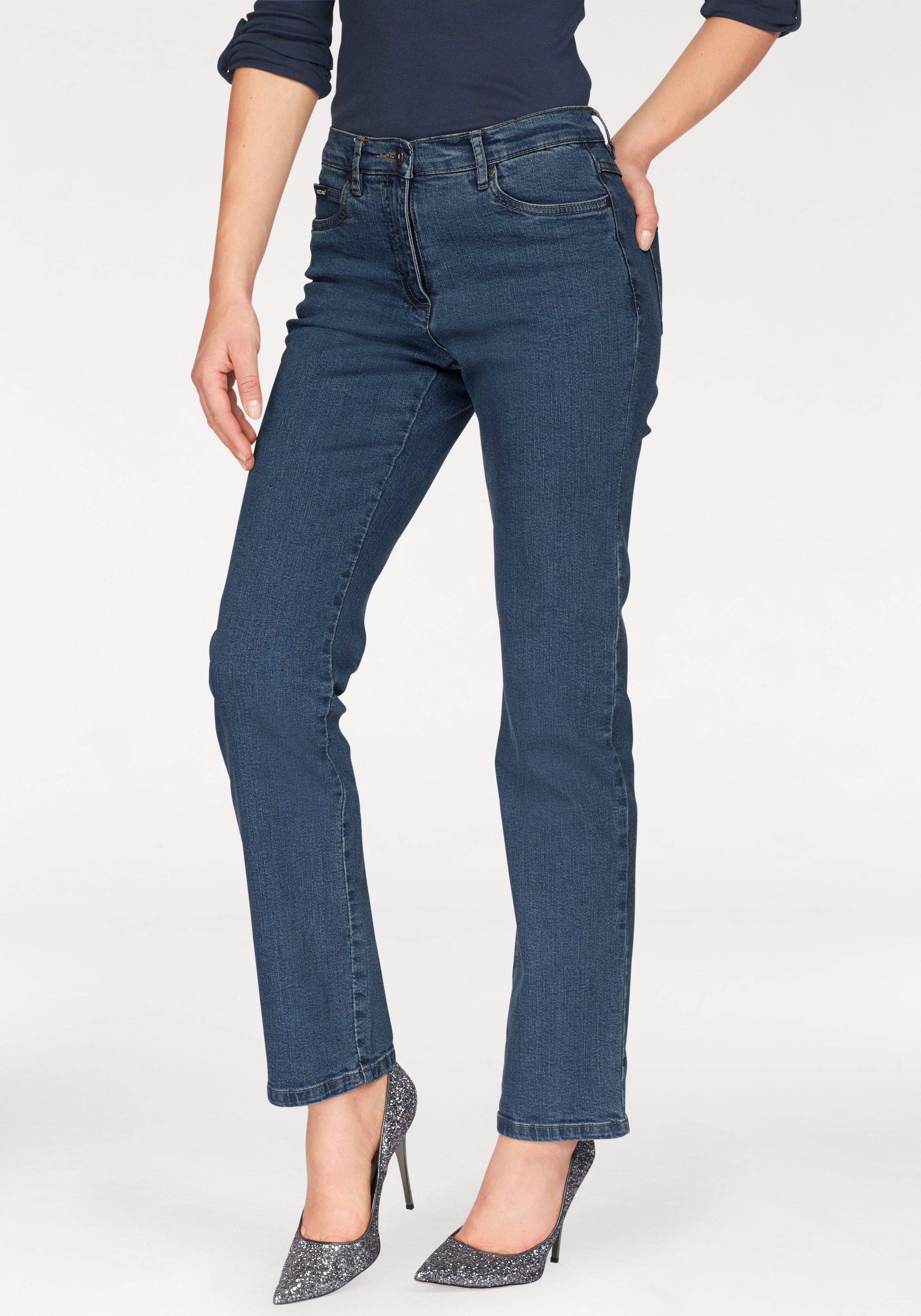 Arizona Gerade Jeans »Annett«, Jelmoli-Versand Waist bei shoppen online Schweiz High