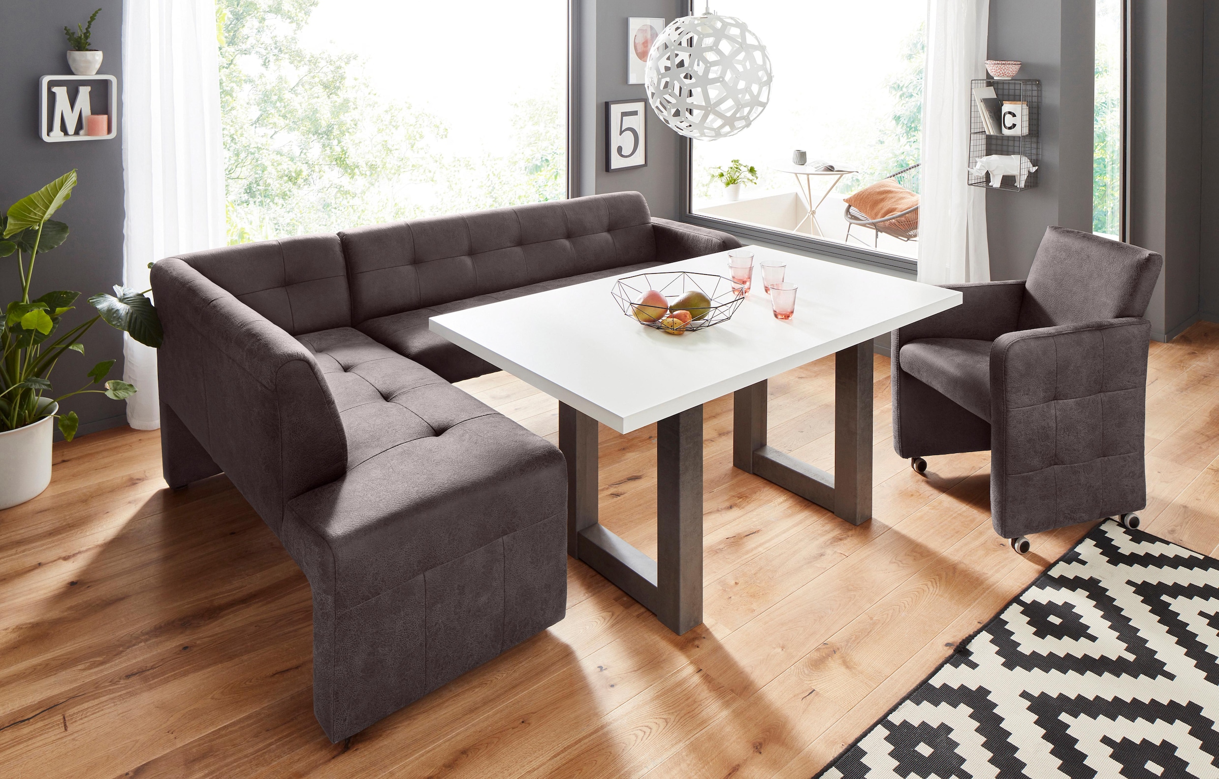 exxpo - sofa fashion Eckbank »Barista«, Frei im Raum stellbar