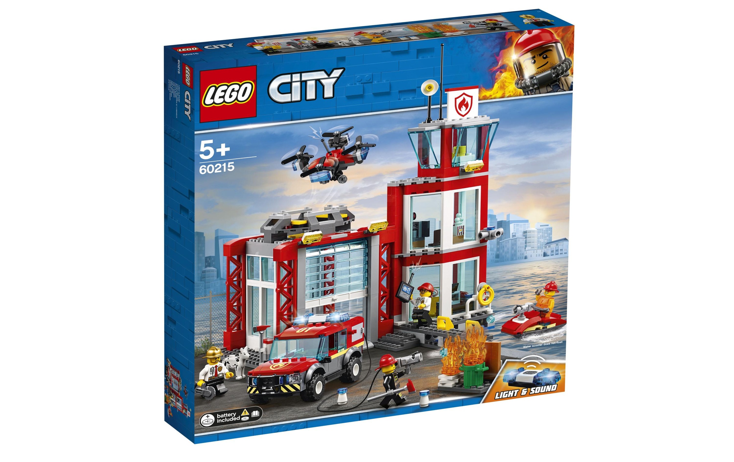 LEGO® Spielbausteine »City Feuerwehr-Station 60215«, (509 St.)