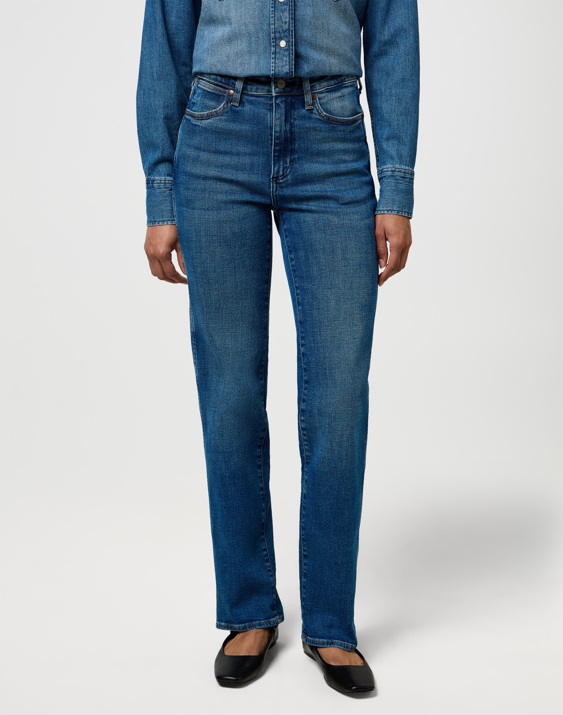 Wrangler Straight-Jeans im Five-Pocket Style