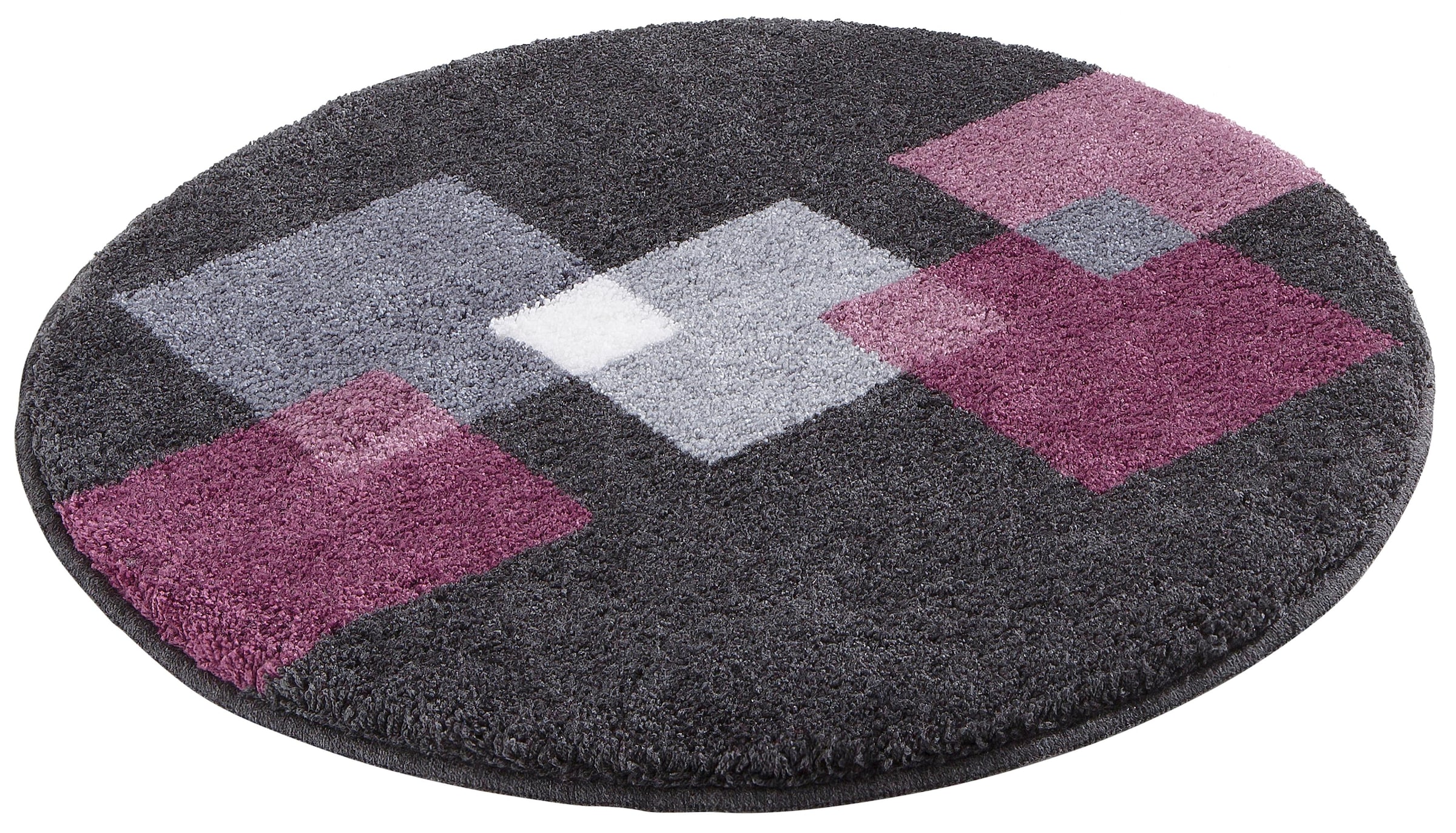 Grund Badematte »Paxos«, rutschhemmend beschichtet, strapazierfähig-fussbodenheizungsgeeignet, geometrisches Design, modern, flauschig, softer Flor, Made in Europe