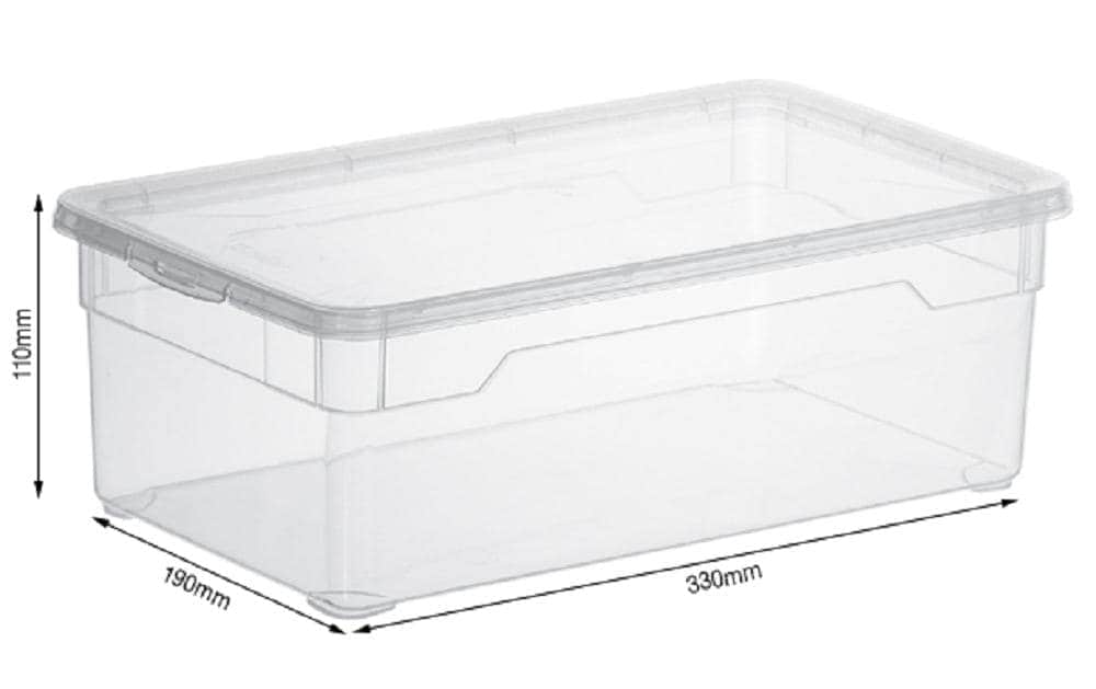 ROTHO Aufbewahrungsbox »Lady Shoe Transparent, 4 tlg.«, (4 St.)