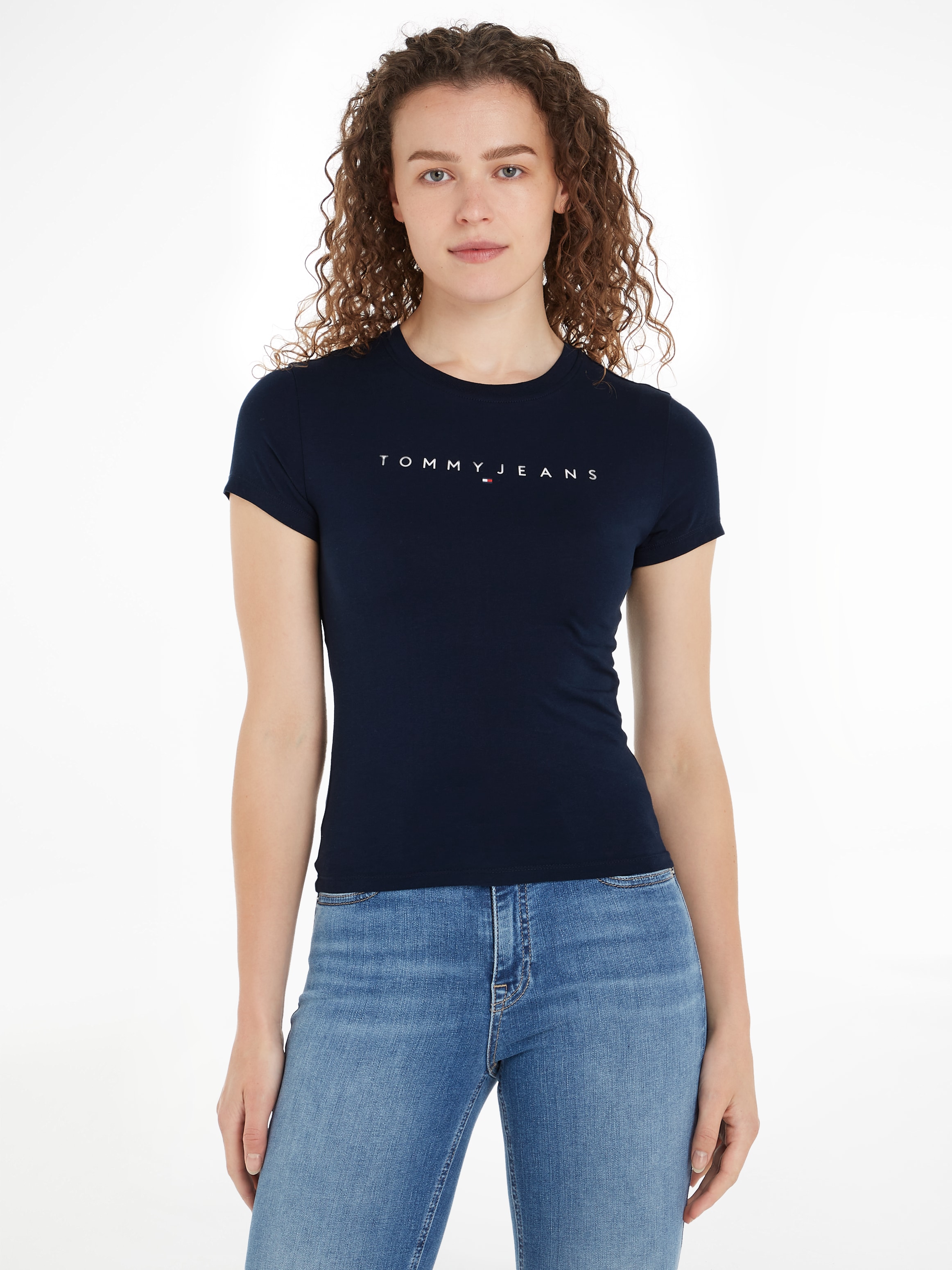 T-Shirt »TJW SLIM LINEAR TEE EXT«, mit Logo-Schriftzug