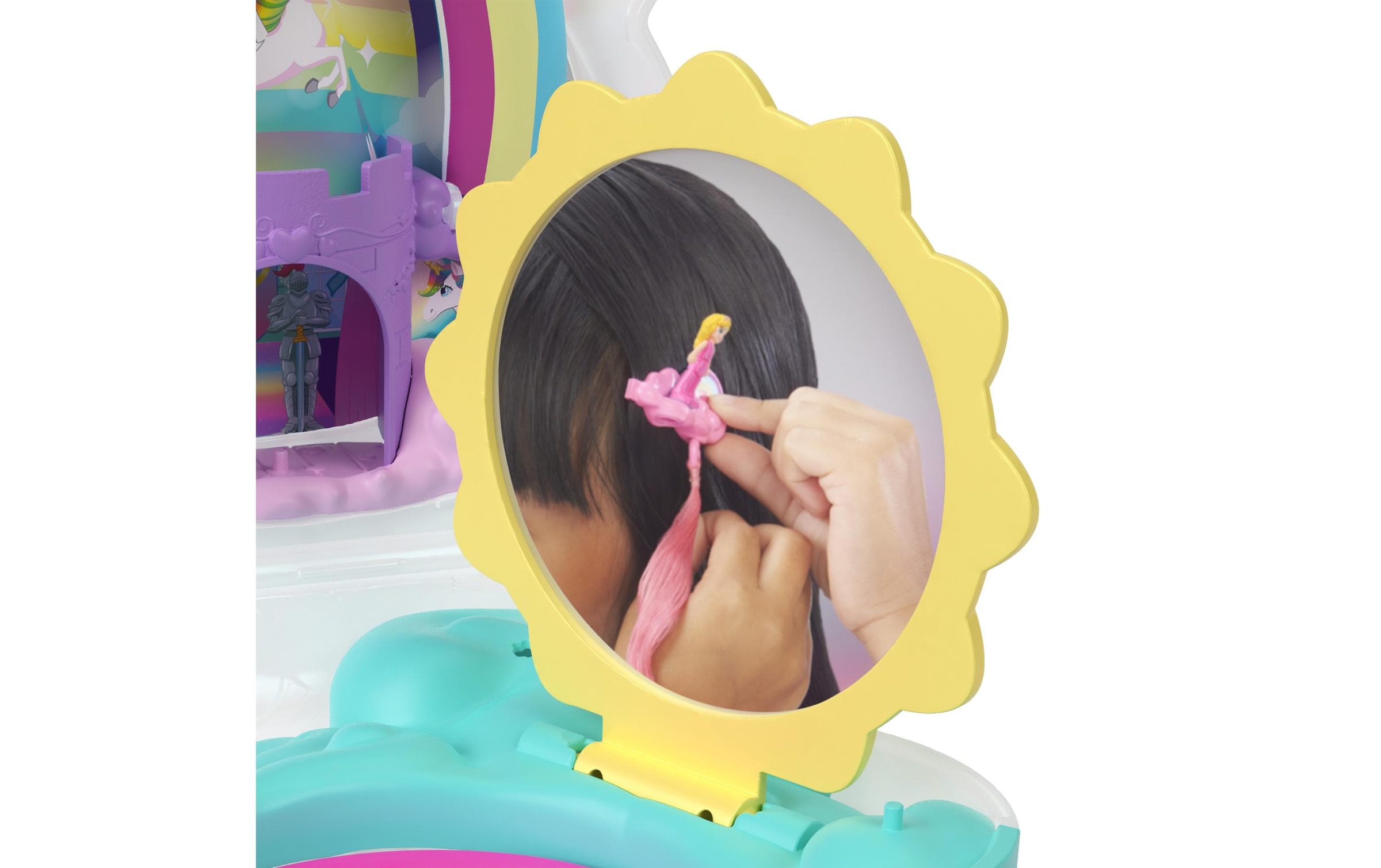 Polly Pocket Spielfigur »Einhorn Haarspiel Schatulle«