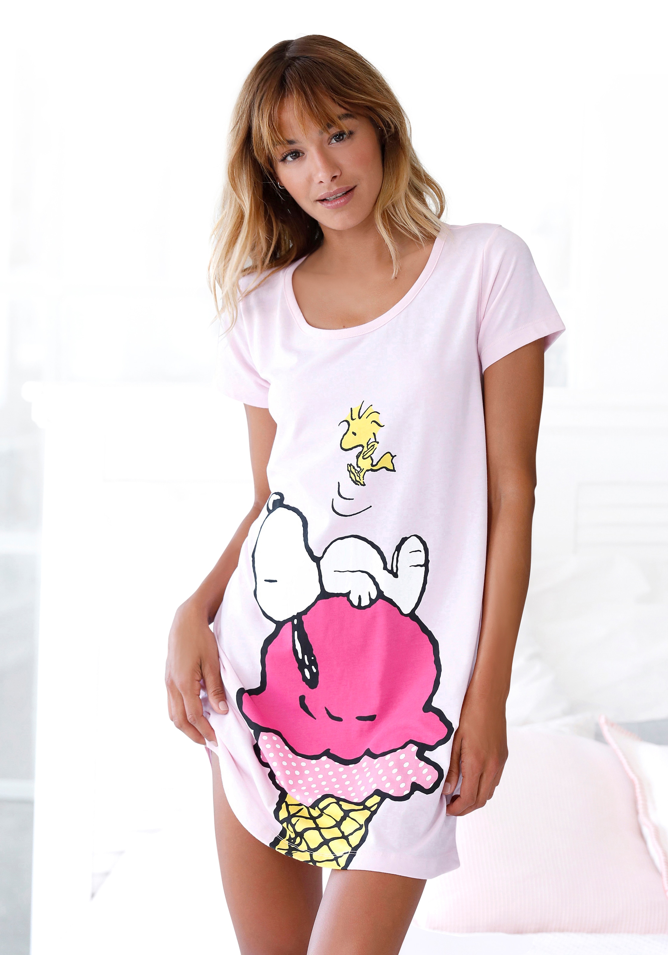 Sleepshirt, mit grossem Snoopy-Motiv