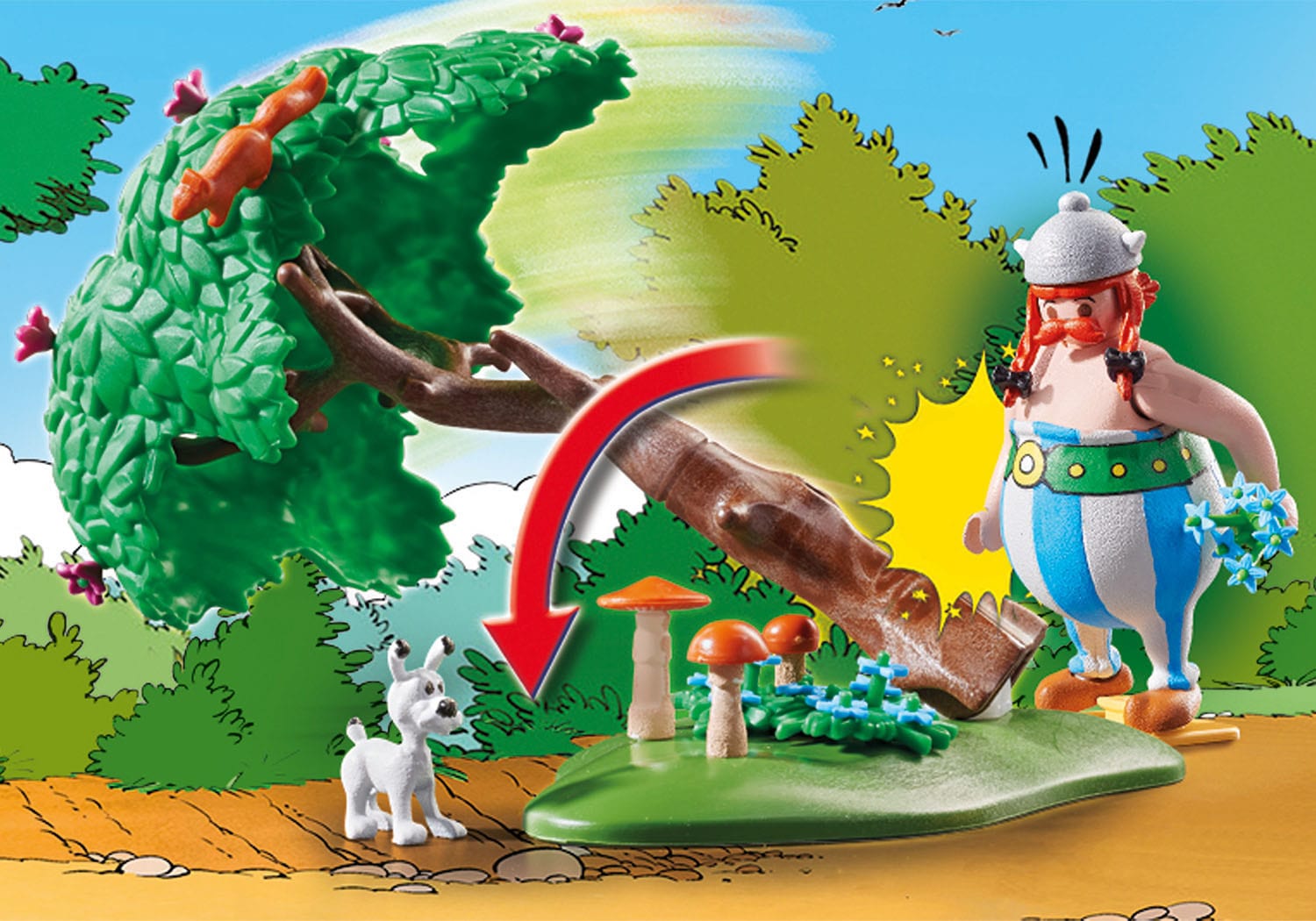 Playmobil® Konstruktions-Spielset »Wildschweinjagd (71160), Asterix«, (52 St.), Made in Europe