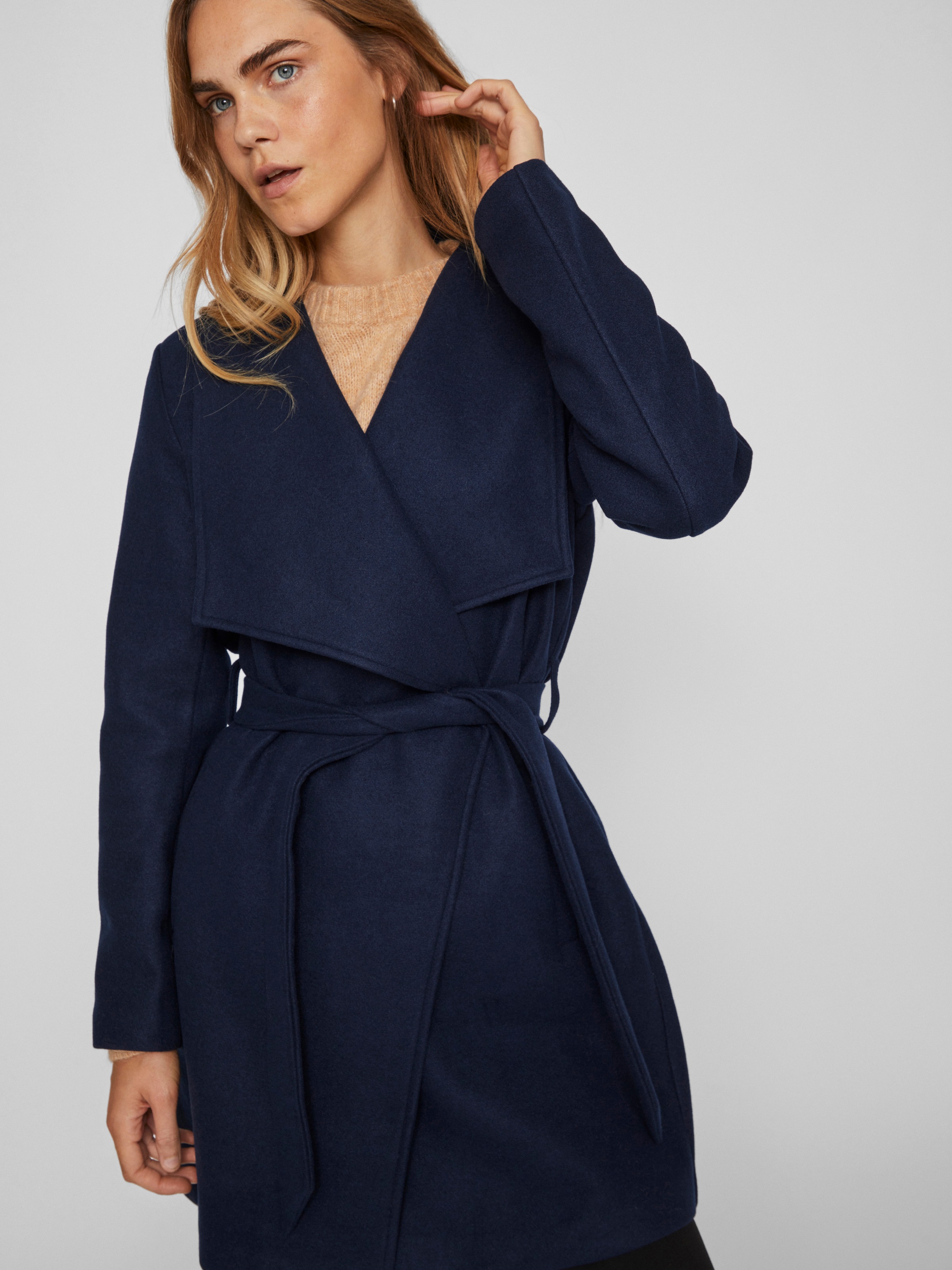 Vila Kurzmantel »VICOOLEY COLLAR BELT COAT - NOOS«