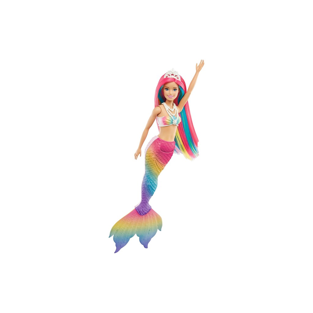 Barbie Spielfigur »Puppe Dreamtopia Regenbogen Meerjungfrau mit Farbwechsel«