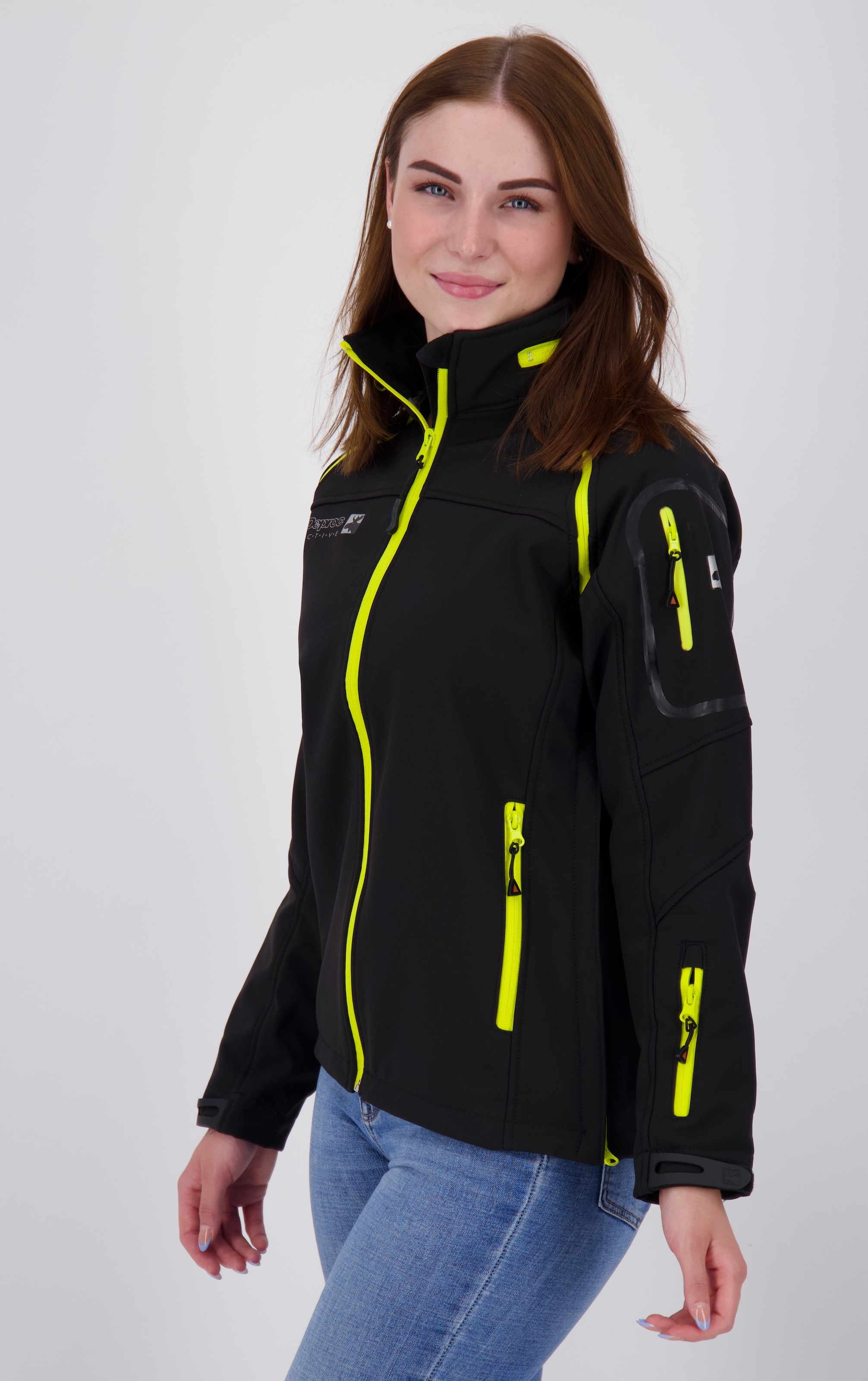 DEPROC Active Softshelljacke »STANLEY PEAK WOMEN«, abtrennbare Ärmel