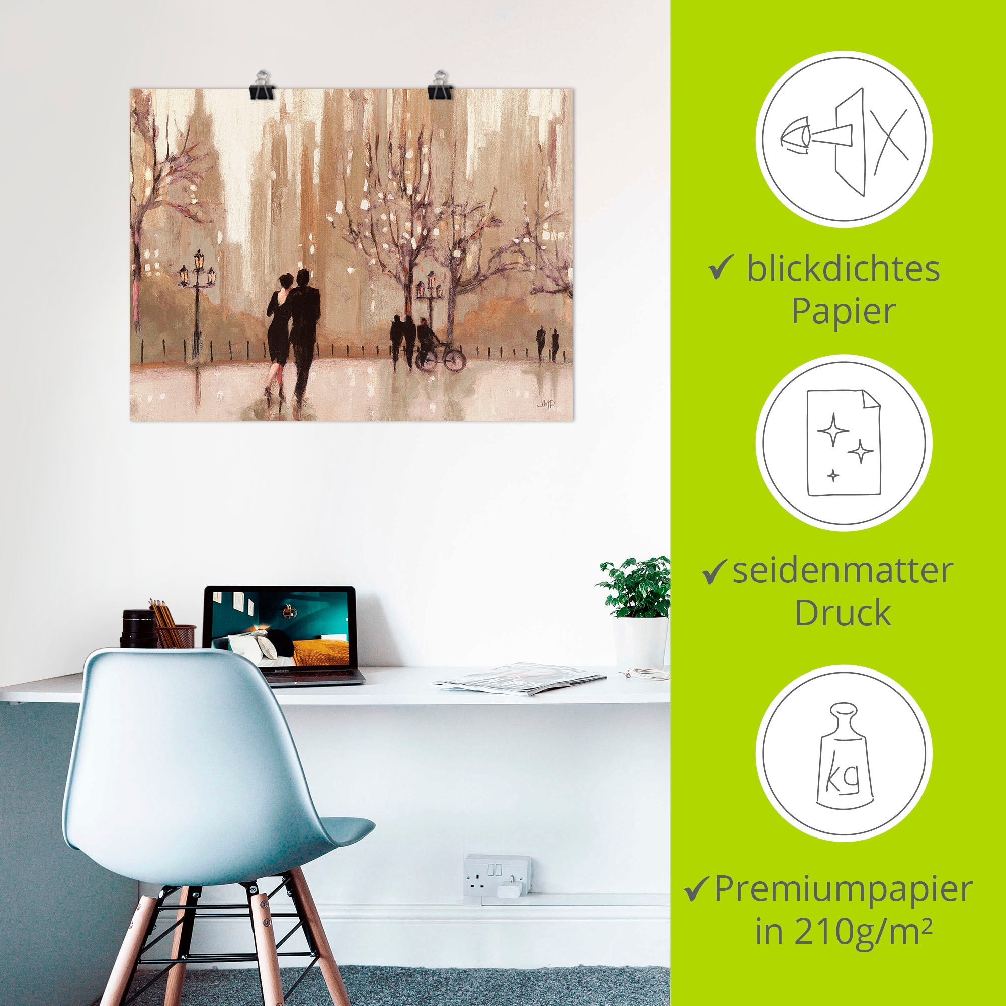 Artland Wandbild »Ein Abend in der Natur«, Paar, (1 St.), als Leinwandbild, Poster, Wandaufkleber in verschied. Grössen