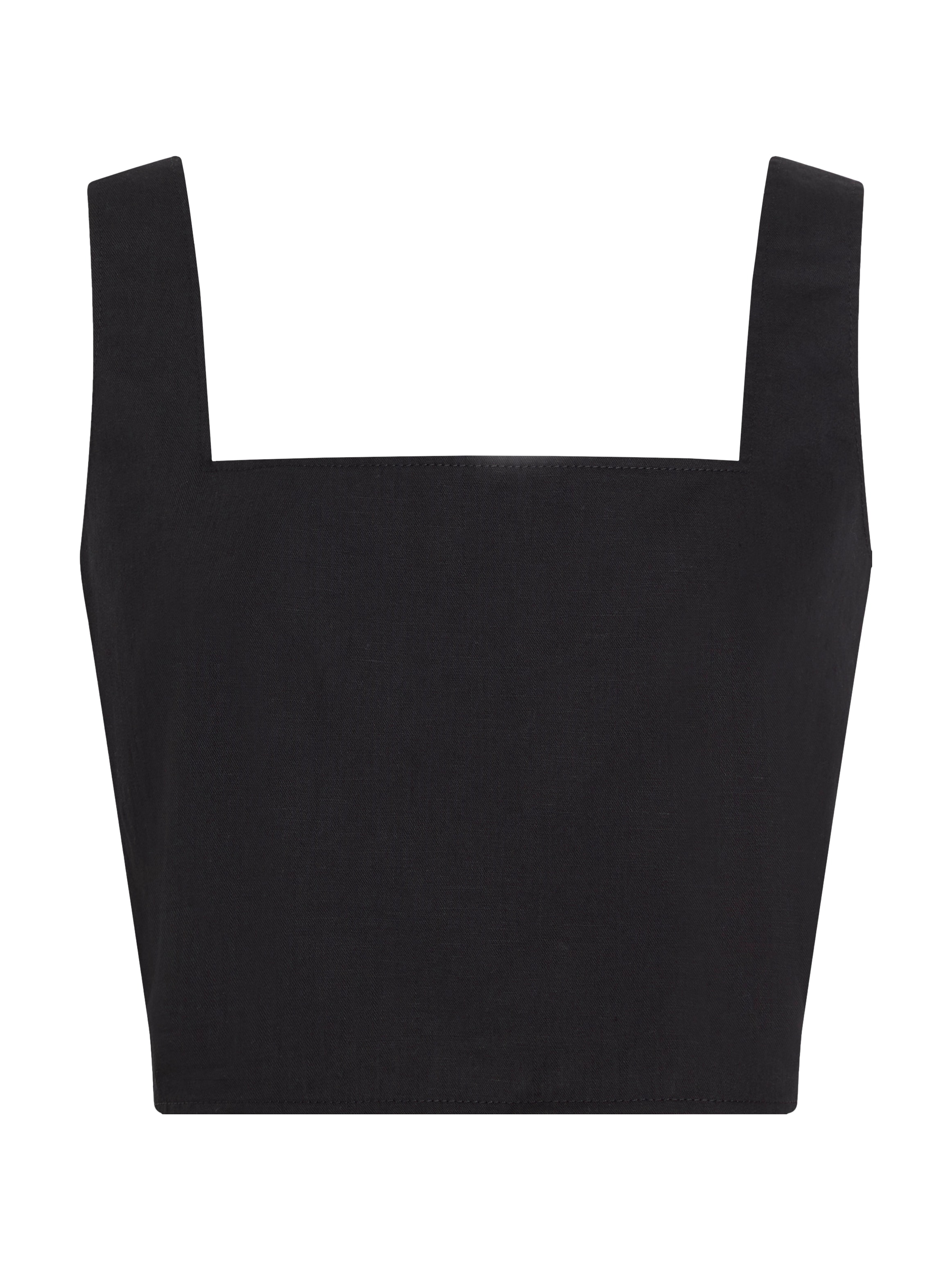 Calvin Klein Jeans Crop-Top »SOFT LINEN TOP«, mit Trägern