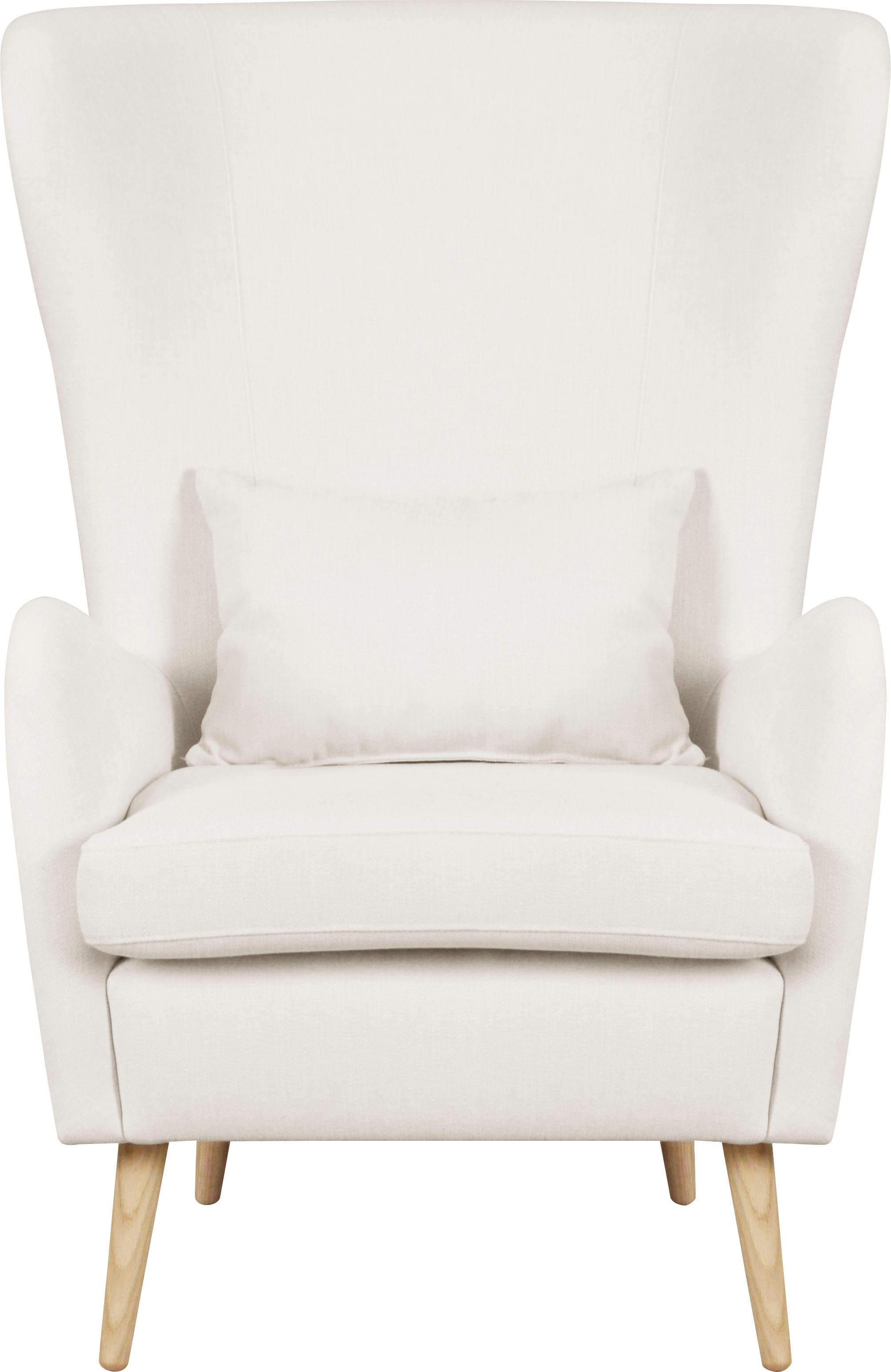 OTTO home Sessel "Salla auch in Fellimitat und Feincord, viele Bezugsarten, Ohrensessel" wahlweise mit oder ohne Hocker; großer Sessel: Maße B/T/H: 78/94/118cm