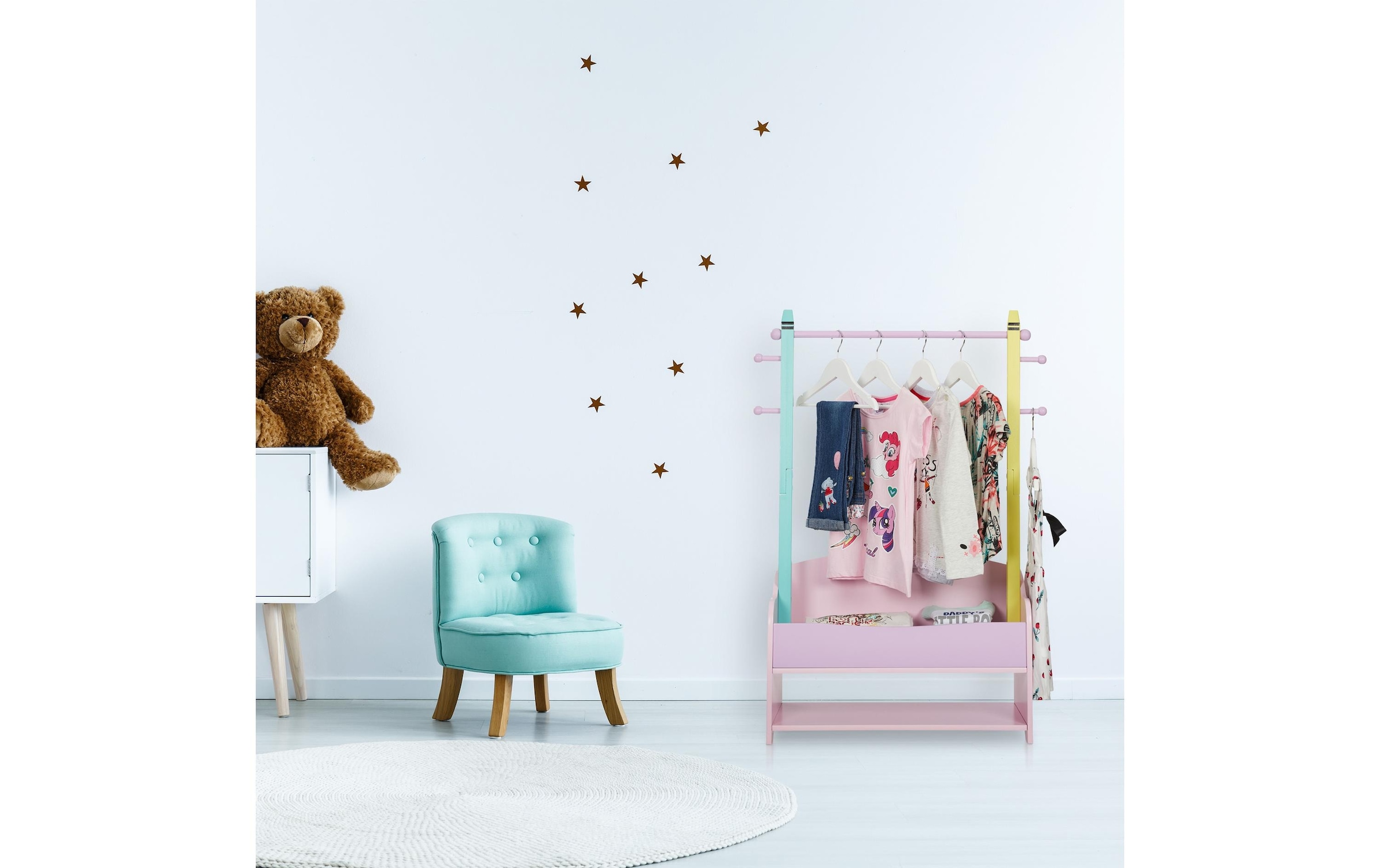 relaxdays Kleiderständer »für Kinder 71 x 100.5 cm«