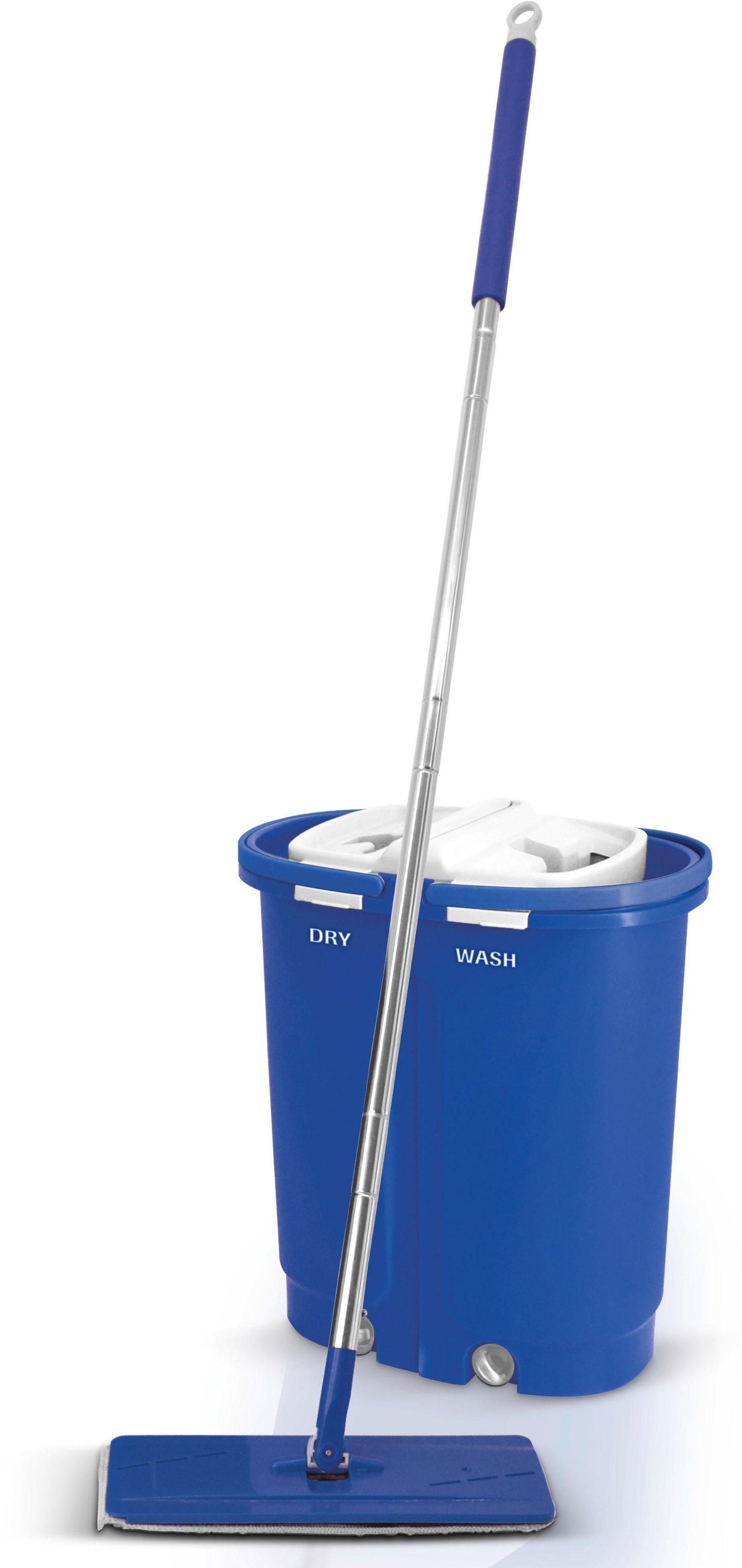 MediaShop Bodenwischer-Set »Livington Touchless Mop XXL«, inkl. Doppeleimer (7 Liter) und Mikrofaserpad