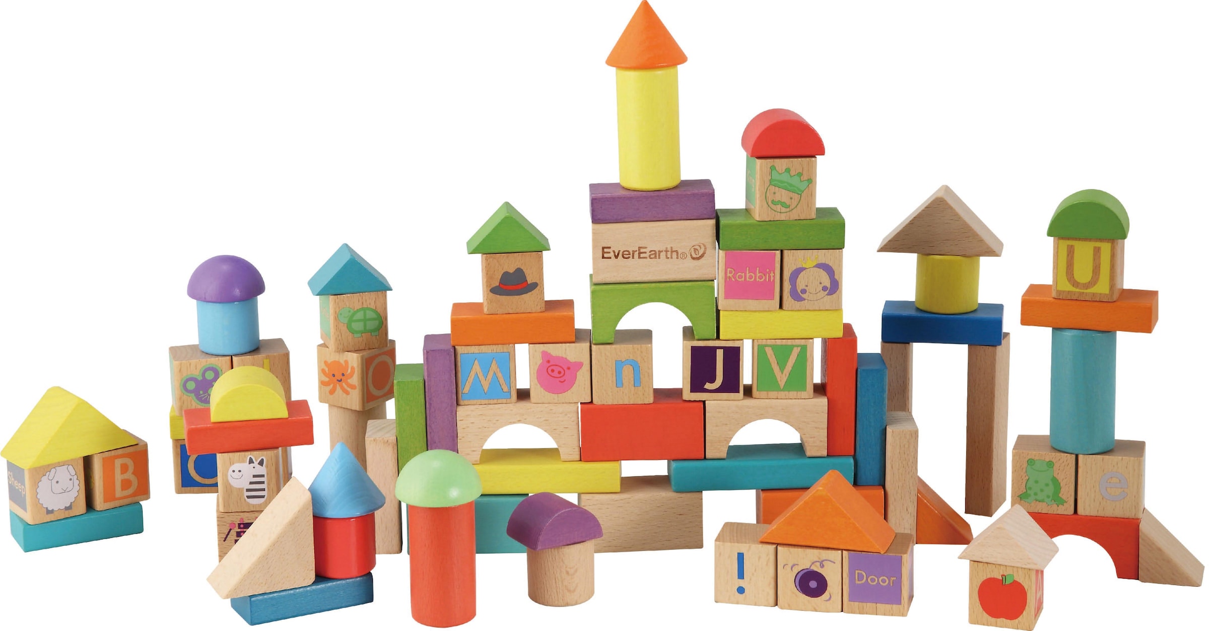 EverEarth® Spielbausteine »Holzbausteine«, (80 St.), FSC®- schützt Wald - weltweit kaufen