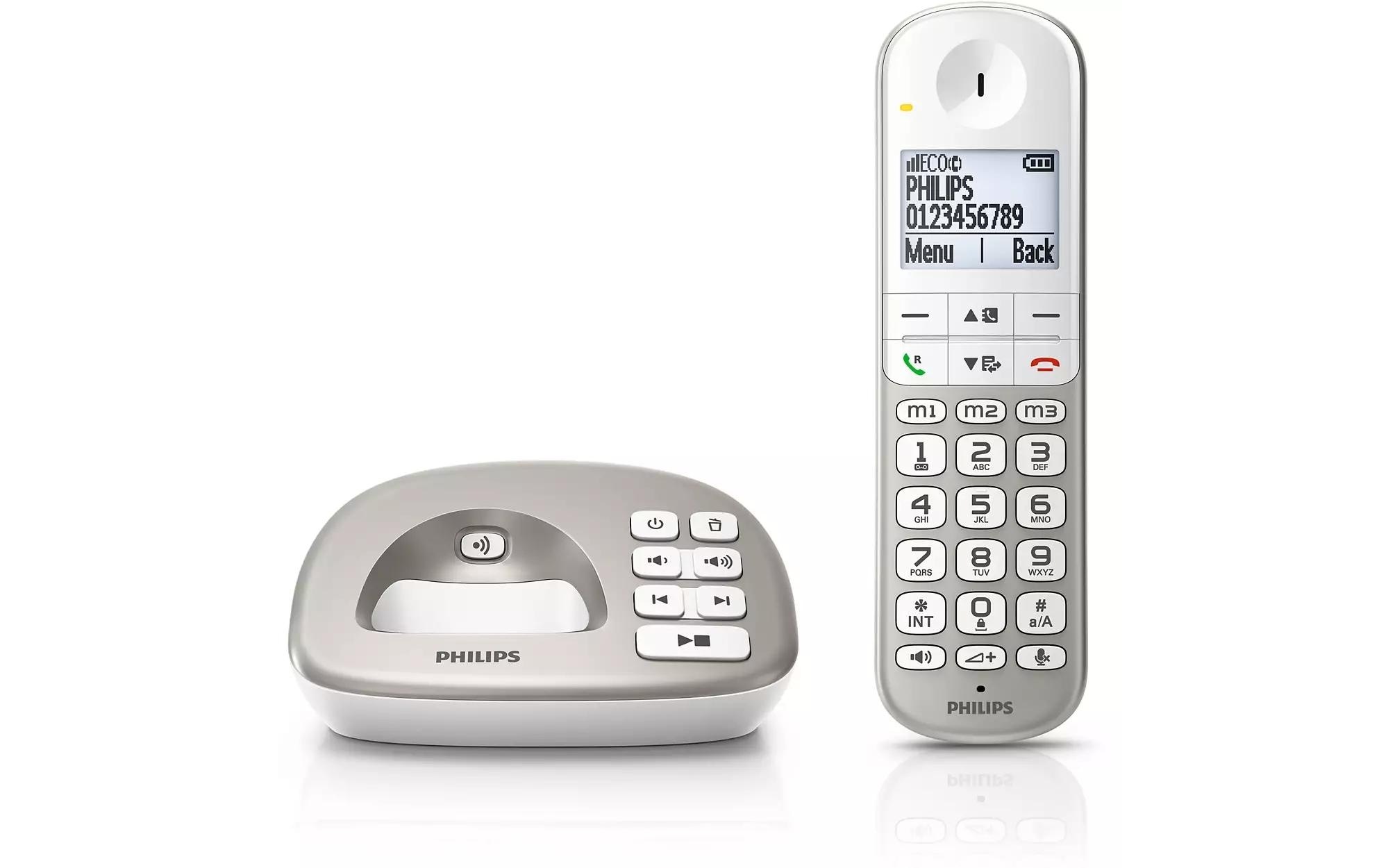 Philips Festnetztelefon »Philips XL4951S Silver«