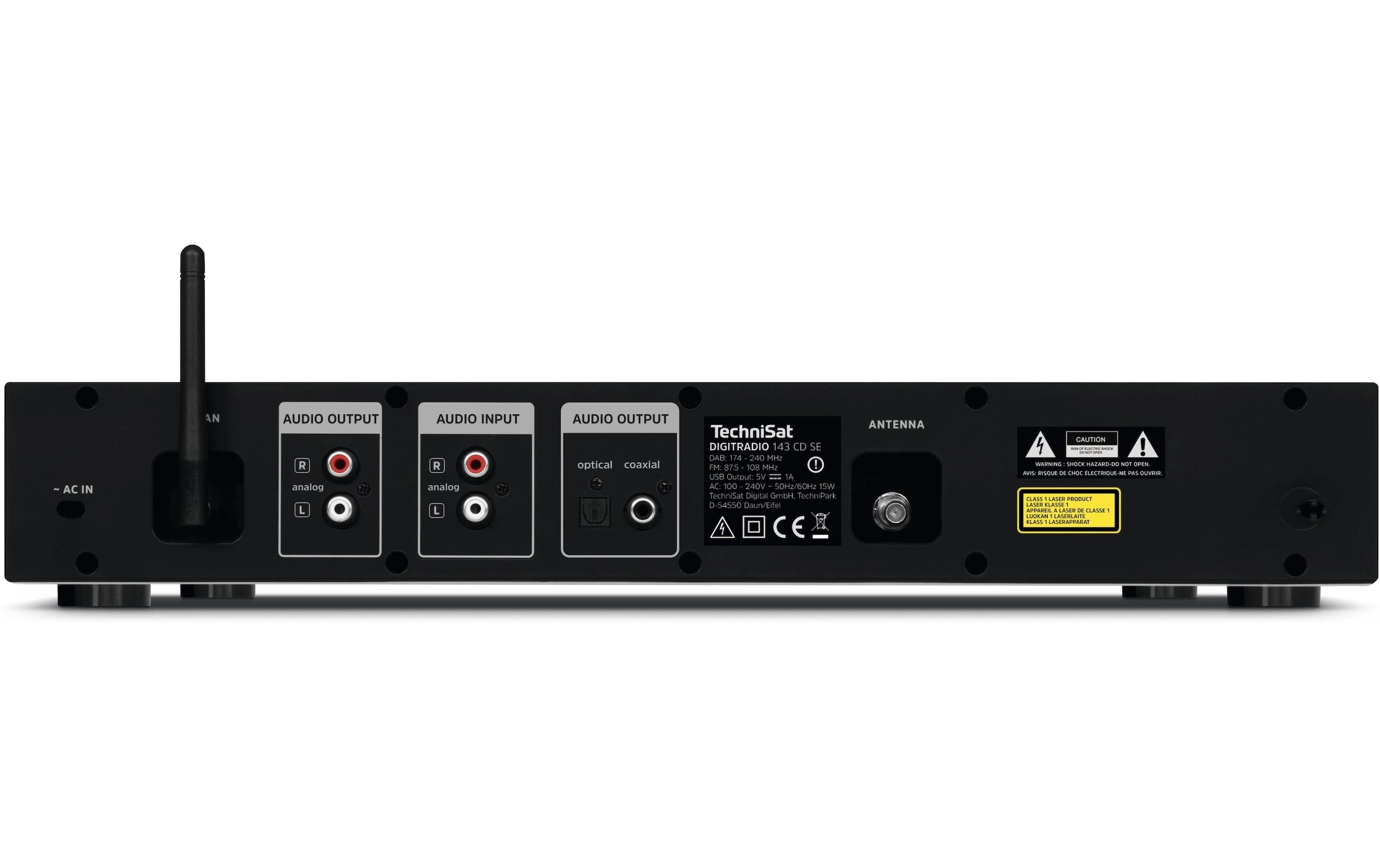TechniSat Digitalradio (DAB+) »DigitRadio 143 CD V3«, (Digitalradio (DAB+)-FM-Tuner-Internetradio)
