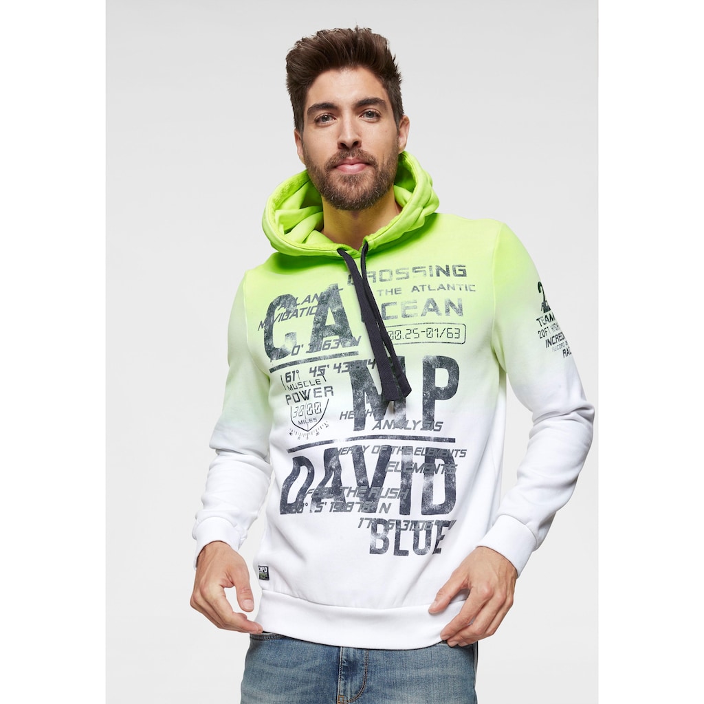 CAMP DAVID Kapuzensweatshirt, mit grossem Logodruck