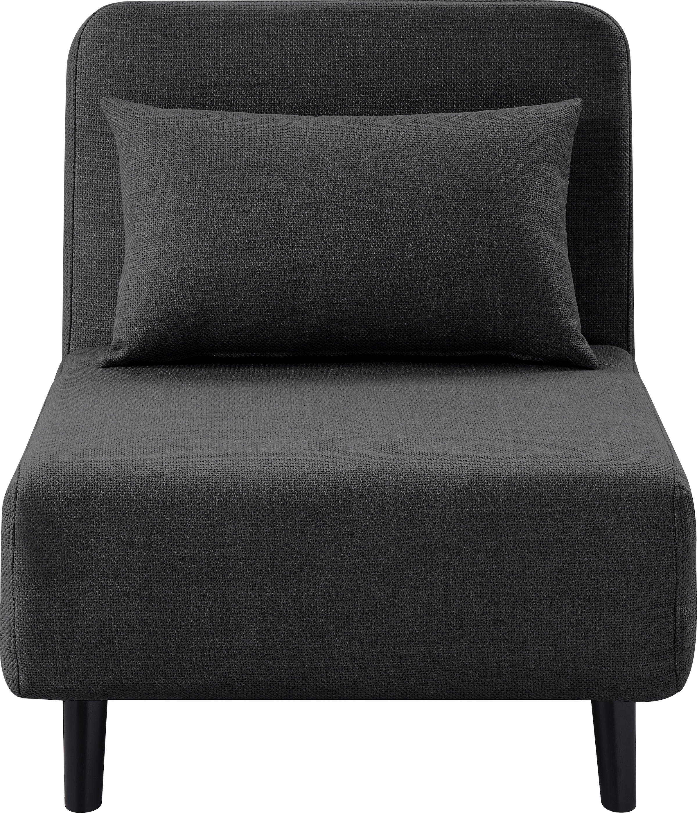 ATLANTIC home collection Sessel »Robby«, inkl. Bettfunktion, mehrfach verstellbar, Strukturbezug