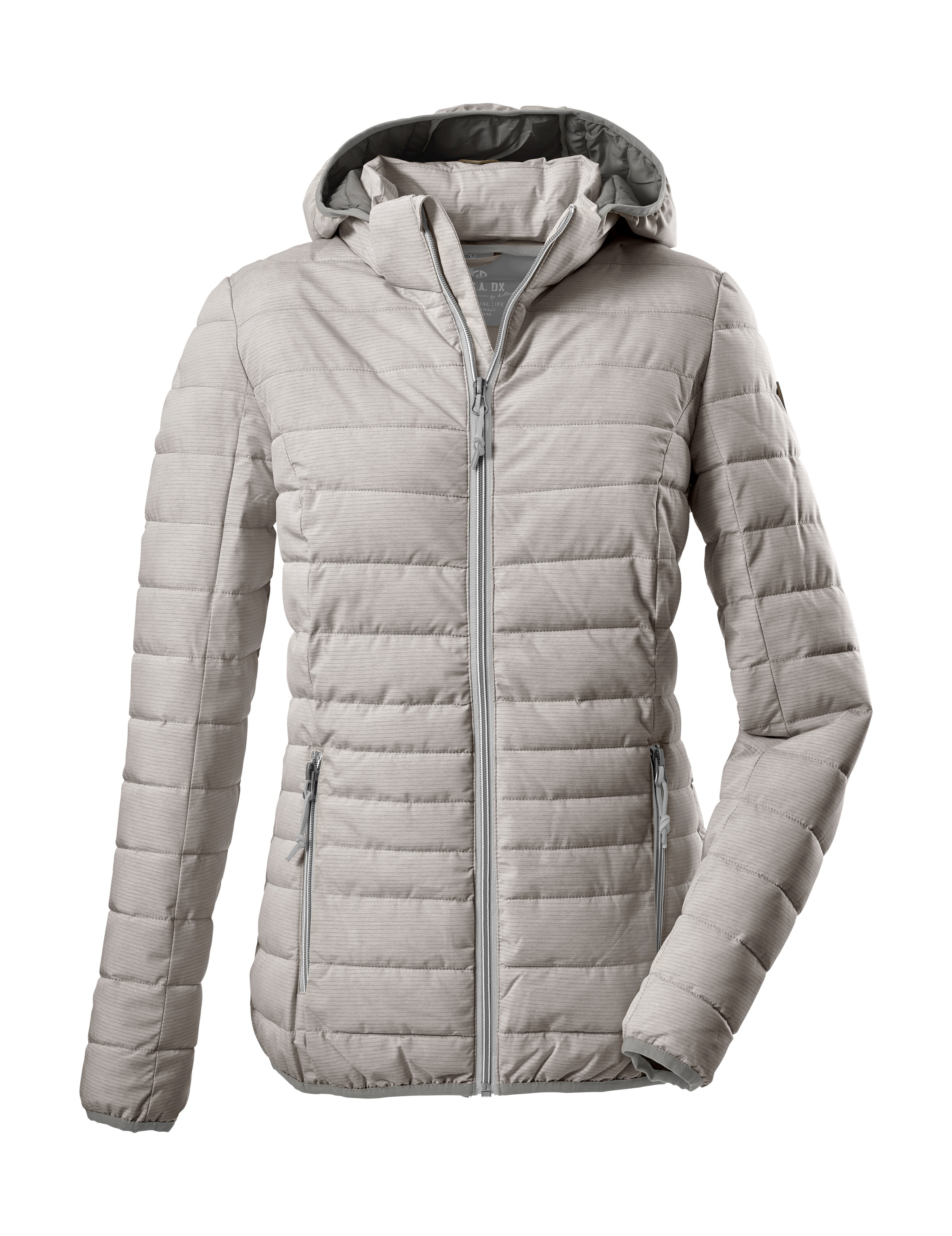 G.I.G.A. DX by killtec Steppjacke »Uyaka Stripe« Leichte, warme Steppjacke mit abnehmbarer Kapuze und Zipper-Taschen