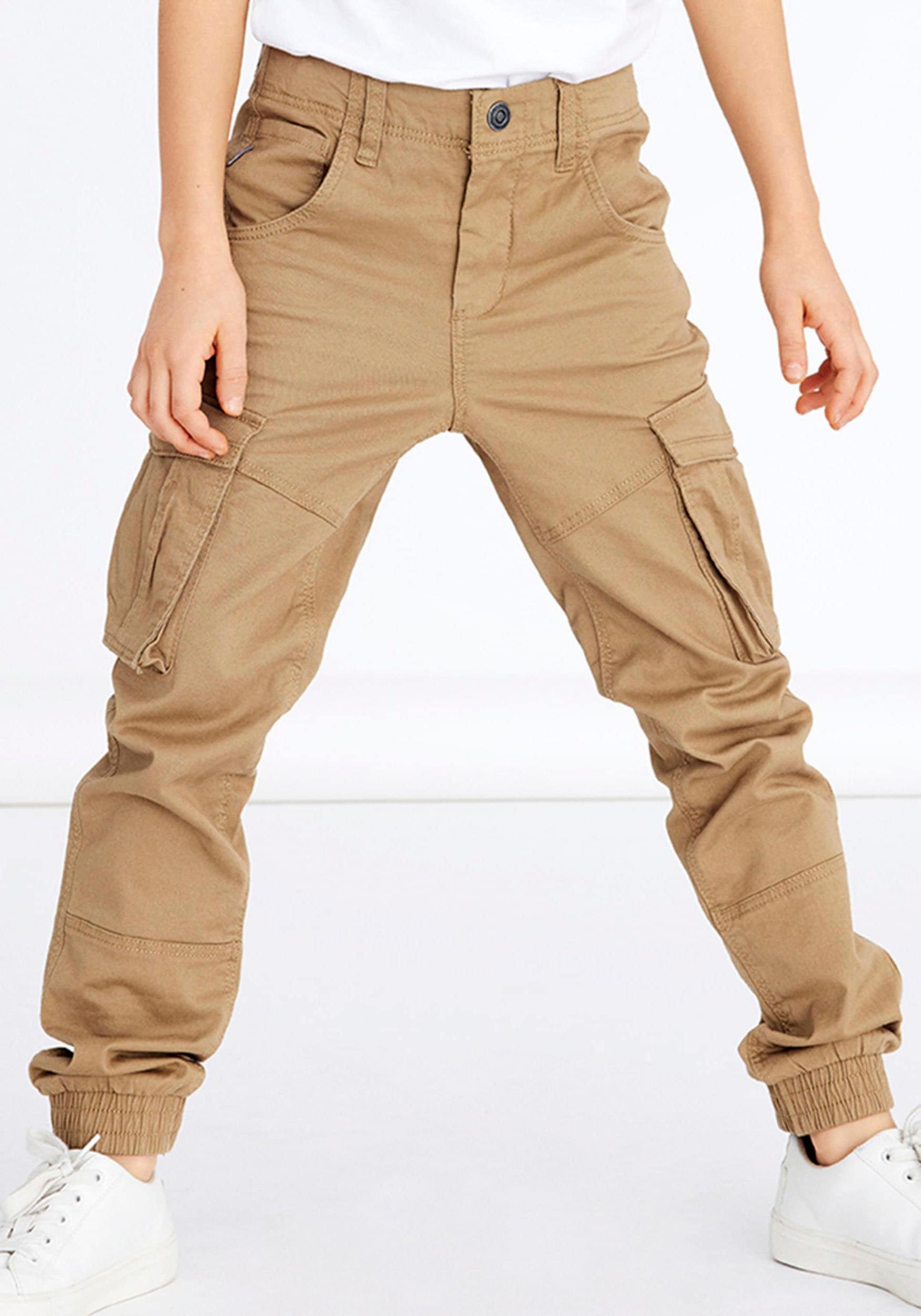 Name It Cargohose »NKMRYAN – Hose mit Cargo- und Seitentaschen« unifarben, casual, regular fit, Twill