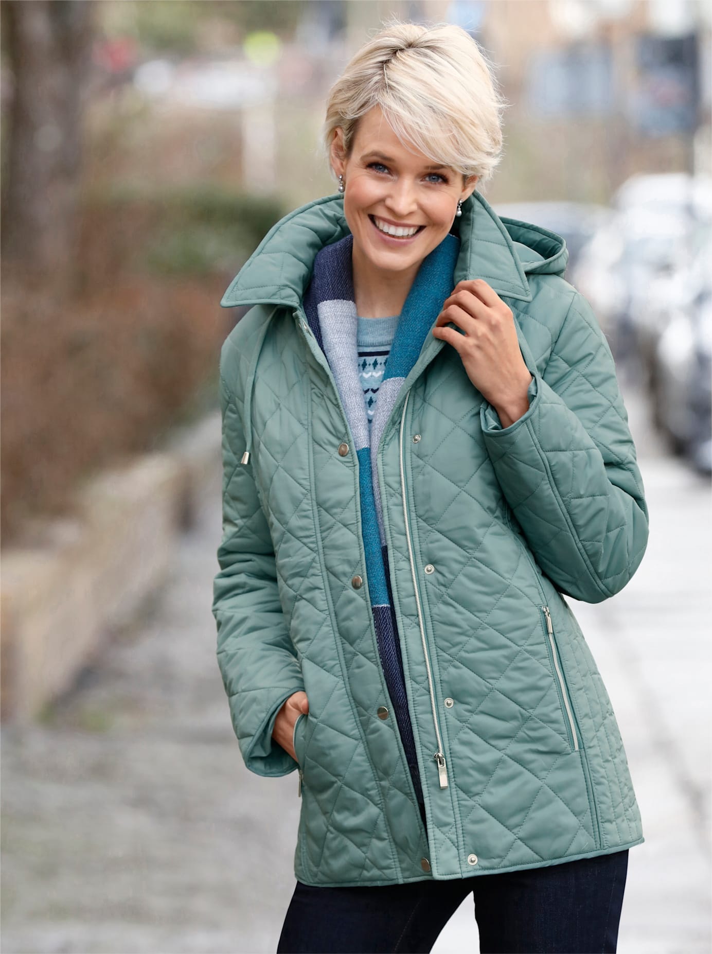 Casual Looks Winterjacke mit Kapuze