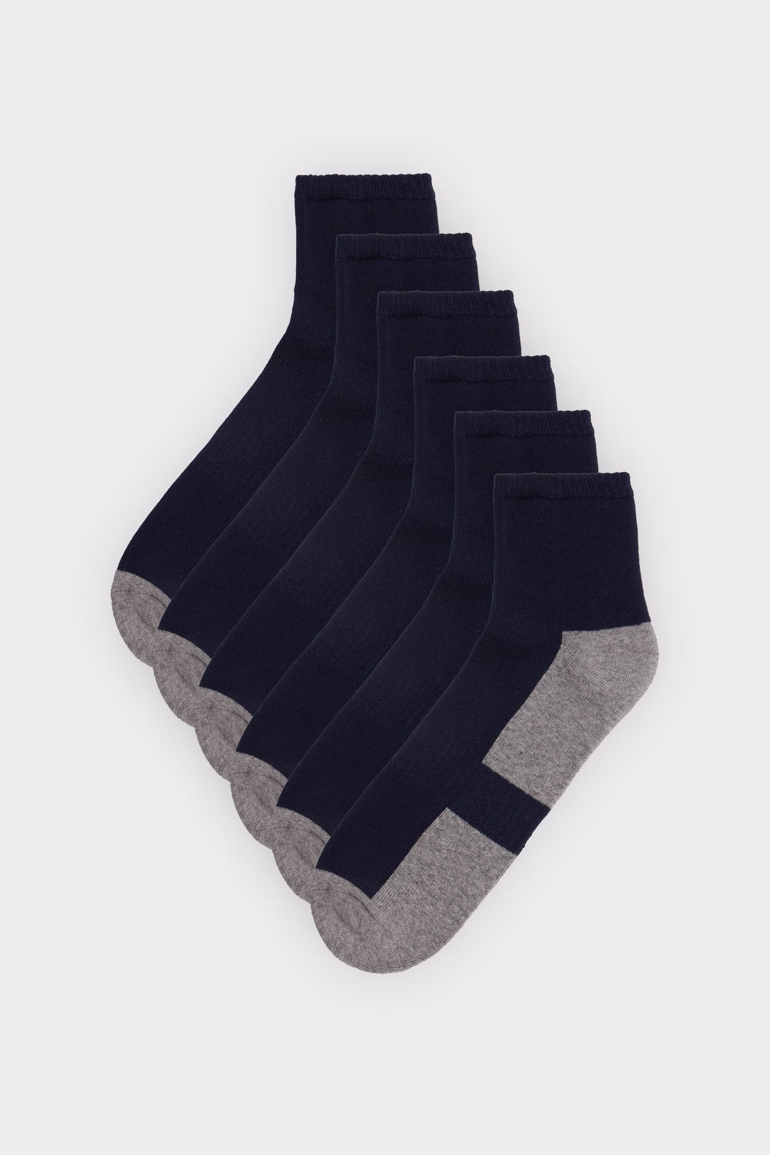 YSABEL MORA Sportsocken, (6 Paar), Baumwollmix, elastisch, Verstärkung im Spannbereich