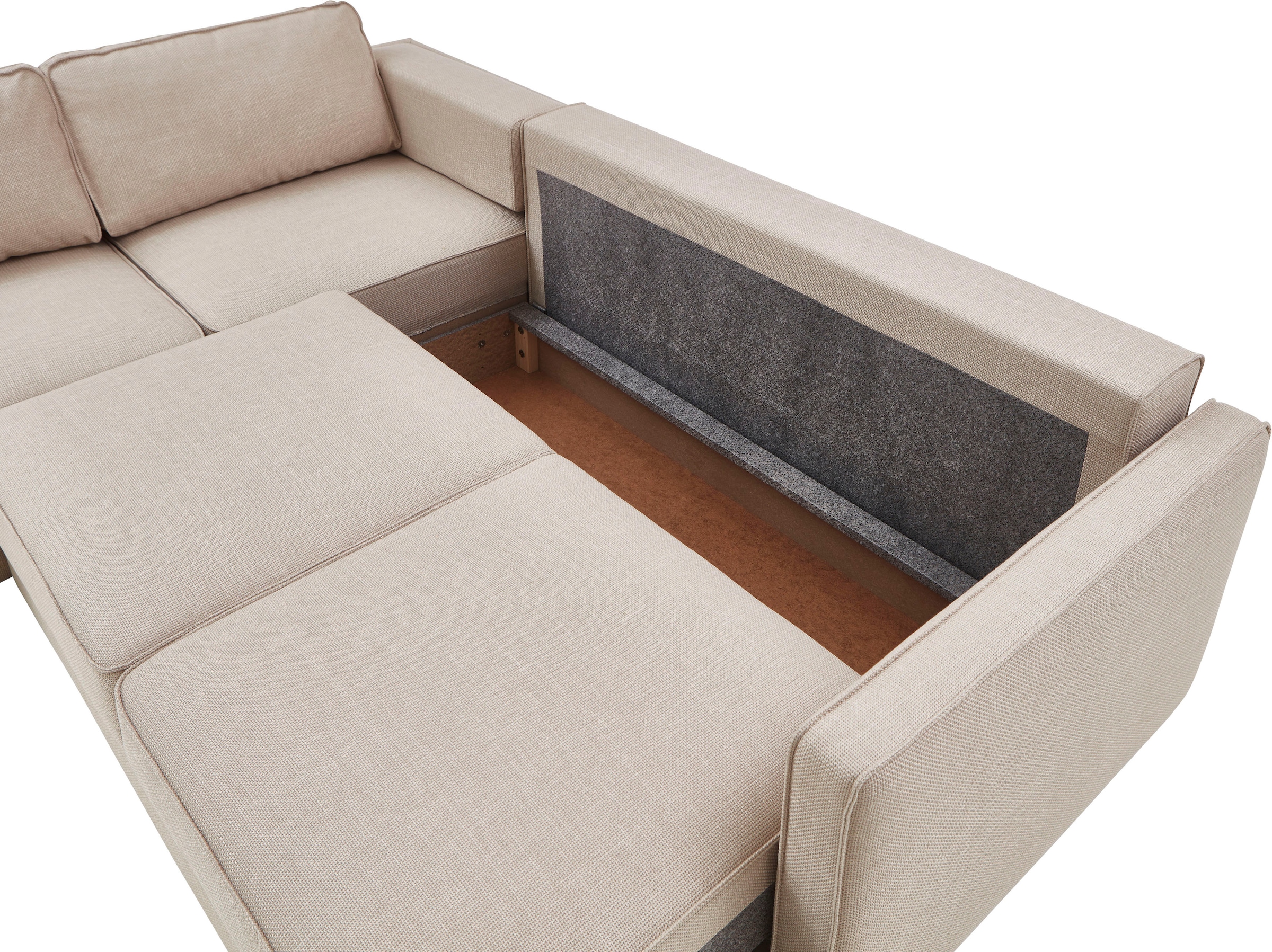ATLANTIC home collection Schlafsofa »Chill«, Ecksofa mit Bettfunktion und Bettkasten