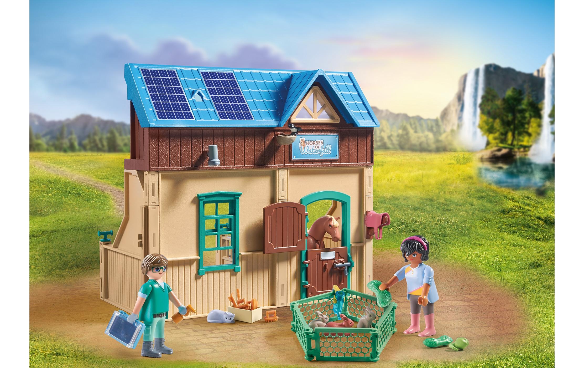 Playmobil® Spielbausteine »Horses of Waterfall Reittherapie & Tierarztpraxis 71352«, (164 St.)