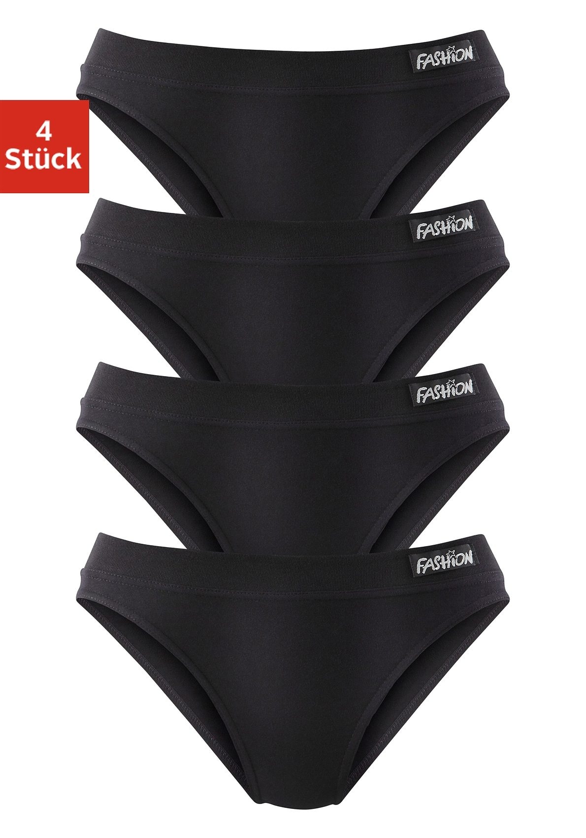 petite fleur Jazz-Pants Slips 4er-Pack, aus elastischer Baumwoll-Qualität