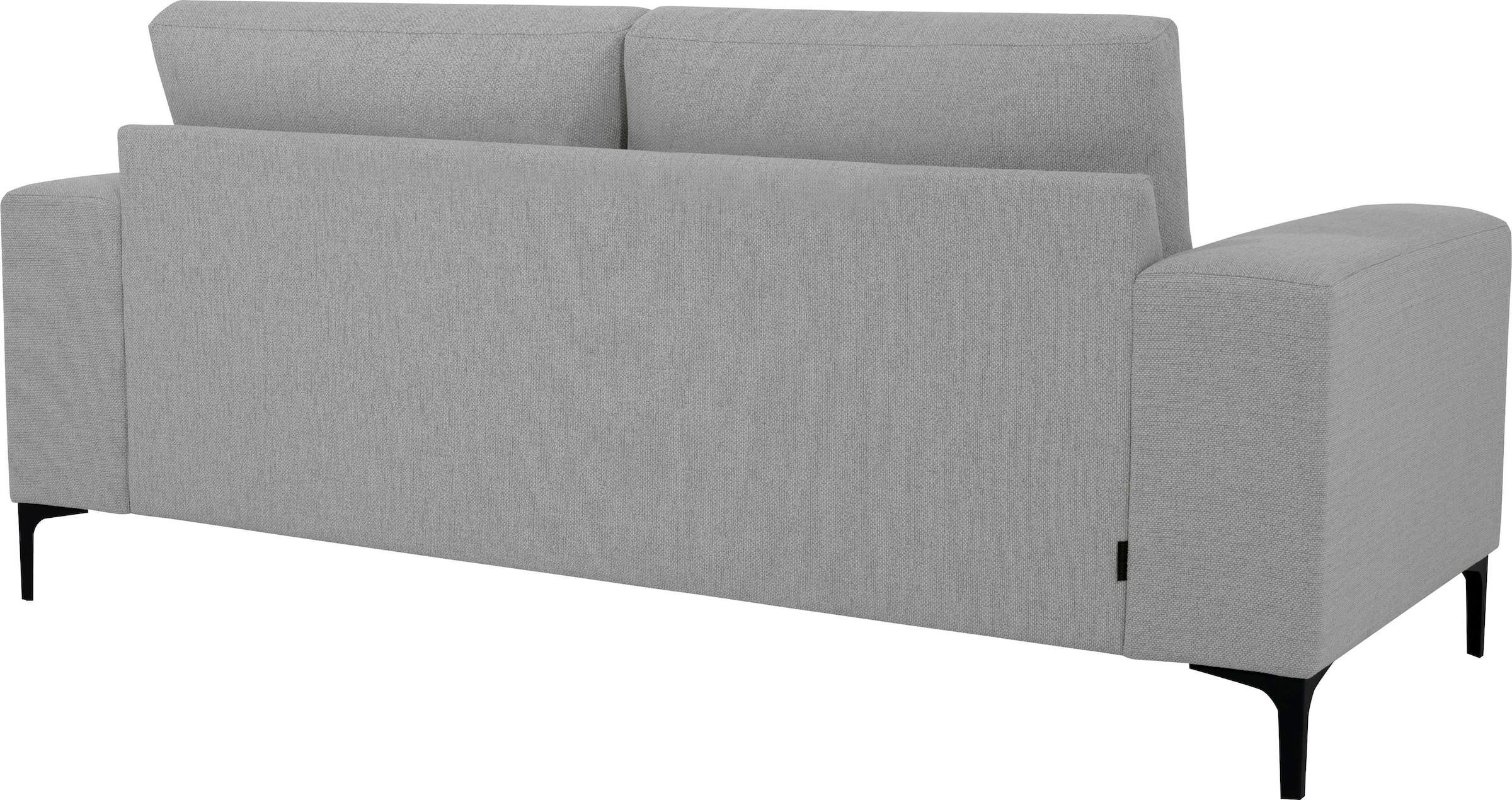 Places of Style 2-Sitzer »Xander«, Breite 164 cm, Webstoff, Soft-Touch Chenille, schwarze Metallfüsse