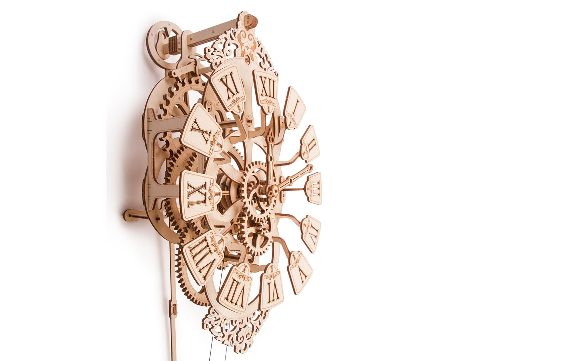 Spielbausteine »WoodTrick Pendulum Wanduhr«, (251 St.)