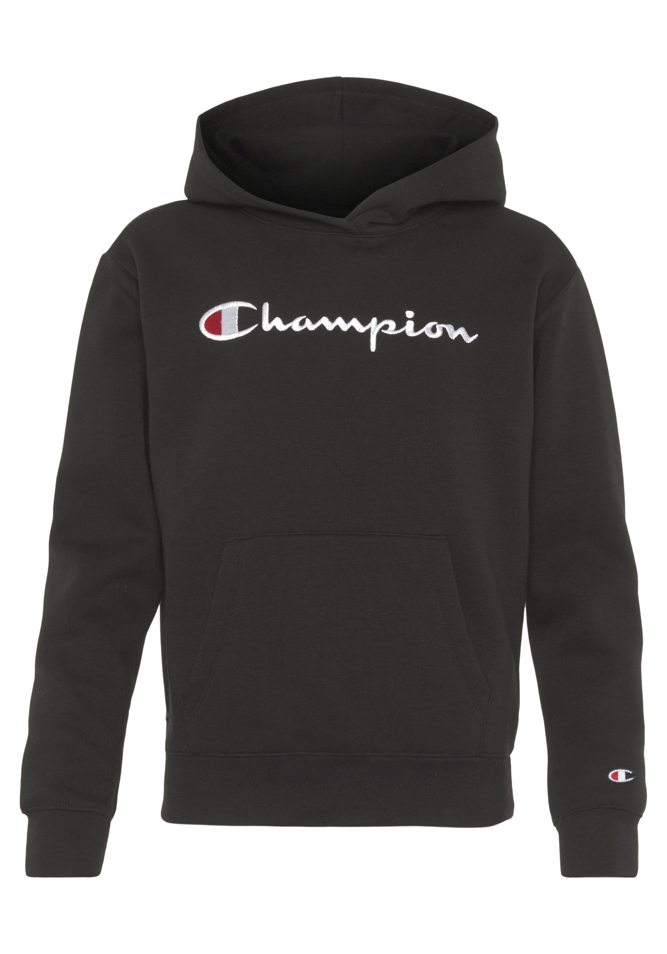 ✵ Champion Sweatshirt »Classic Hooded large Sweatshirt Kinder« Logo entdecken online für Jelmoli-Versand | 